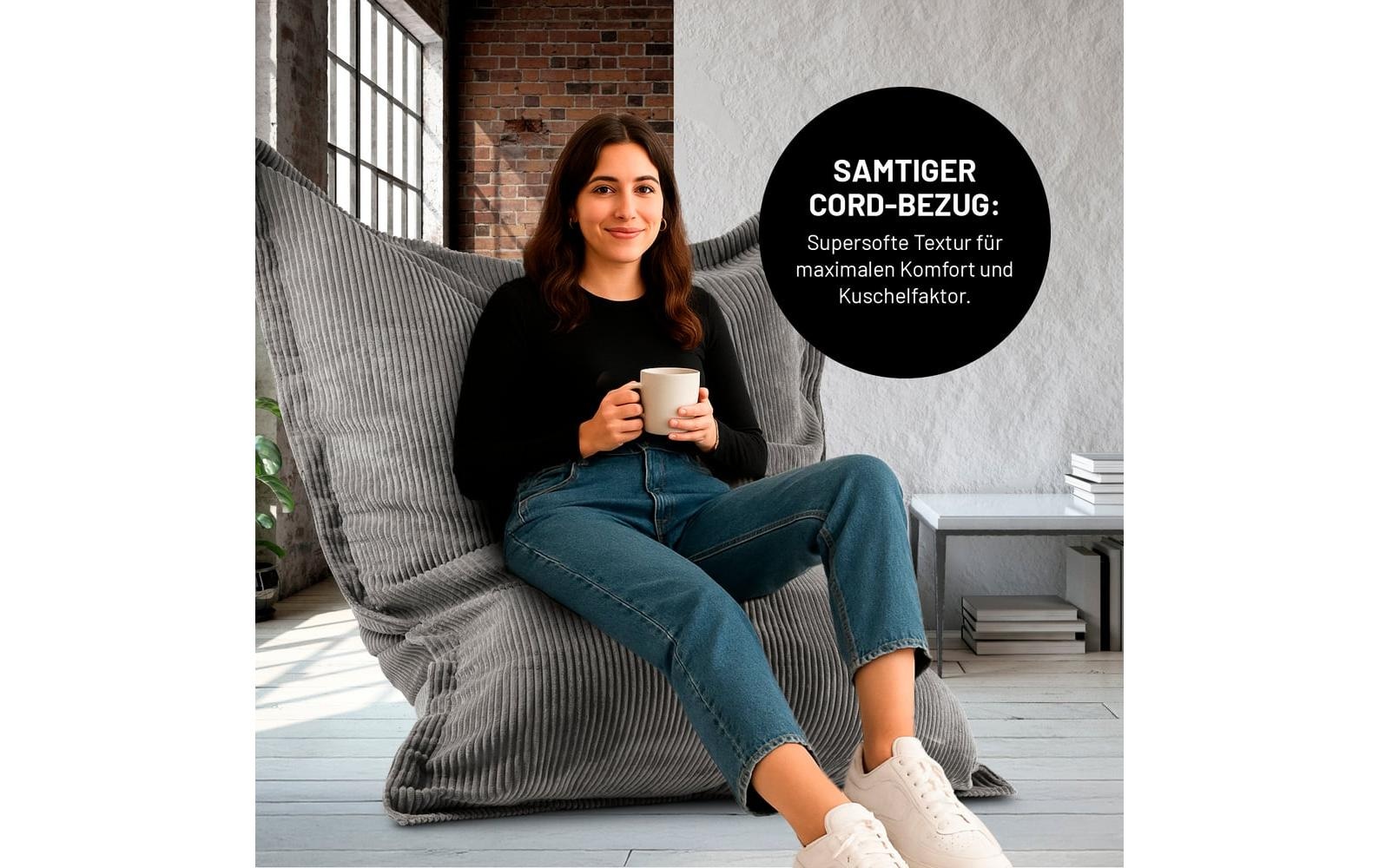 Lumaland Pouf »+ Cordhülle 380 l« 3 cuis tlg.