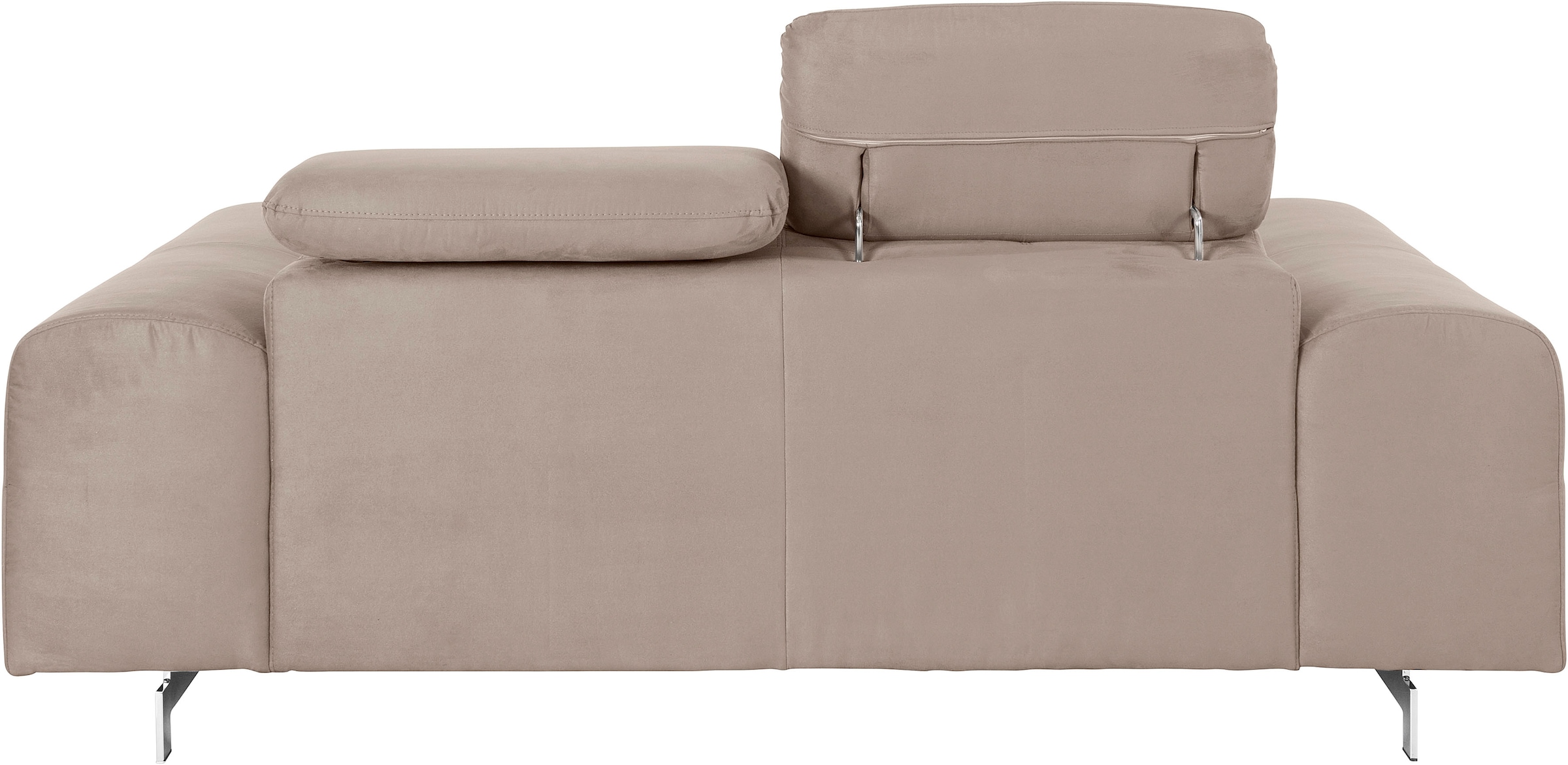 COTTA 2-places »Chef« Big-Sofa mit Kopfteilverstellung, edle Metallkufen