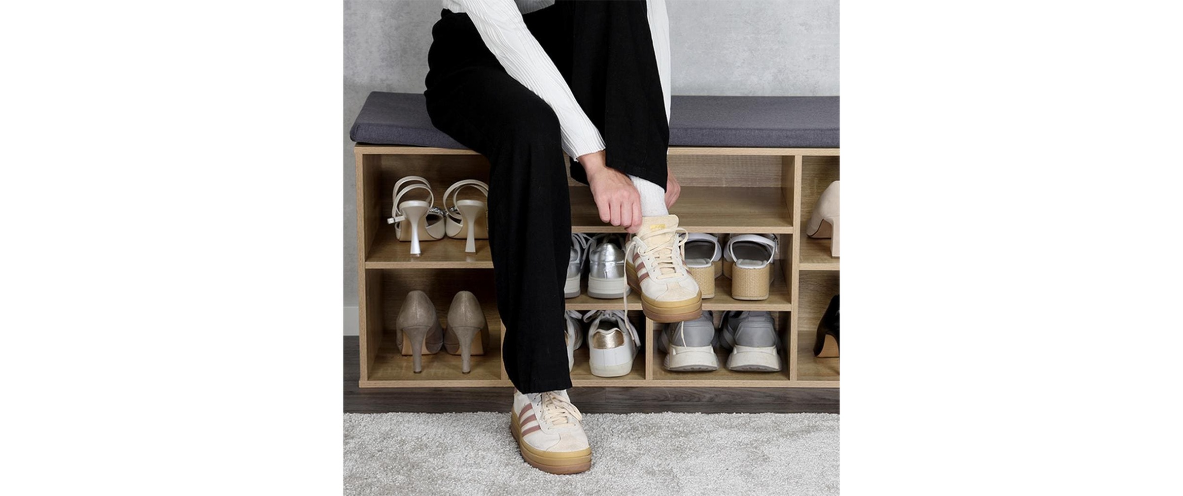 KESPER® Étagère à chaussures »Schuhregal 103 x 48 cm, Keine Angabe/Beige/Braun«