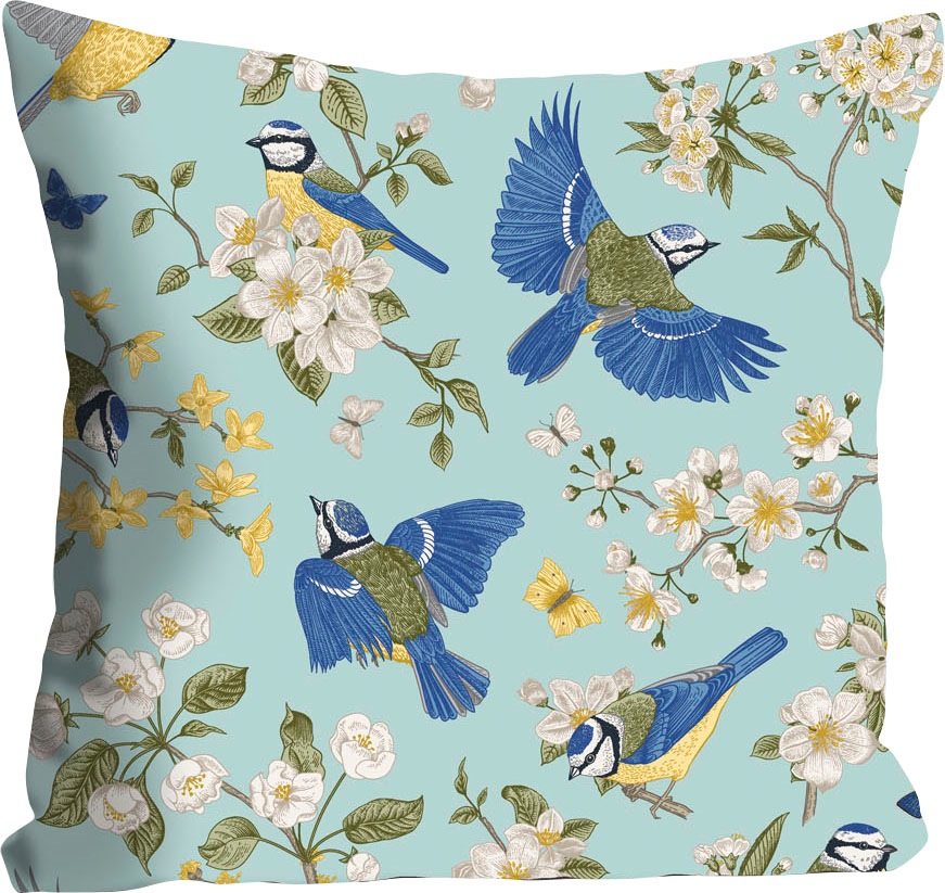 queence Coussin décoratif »Astrid« mit blauen Kolibris