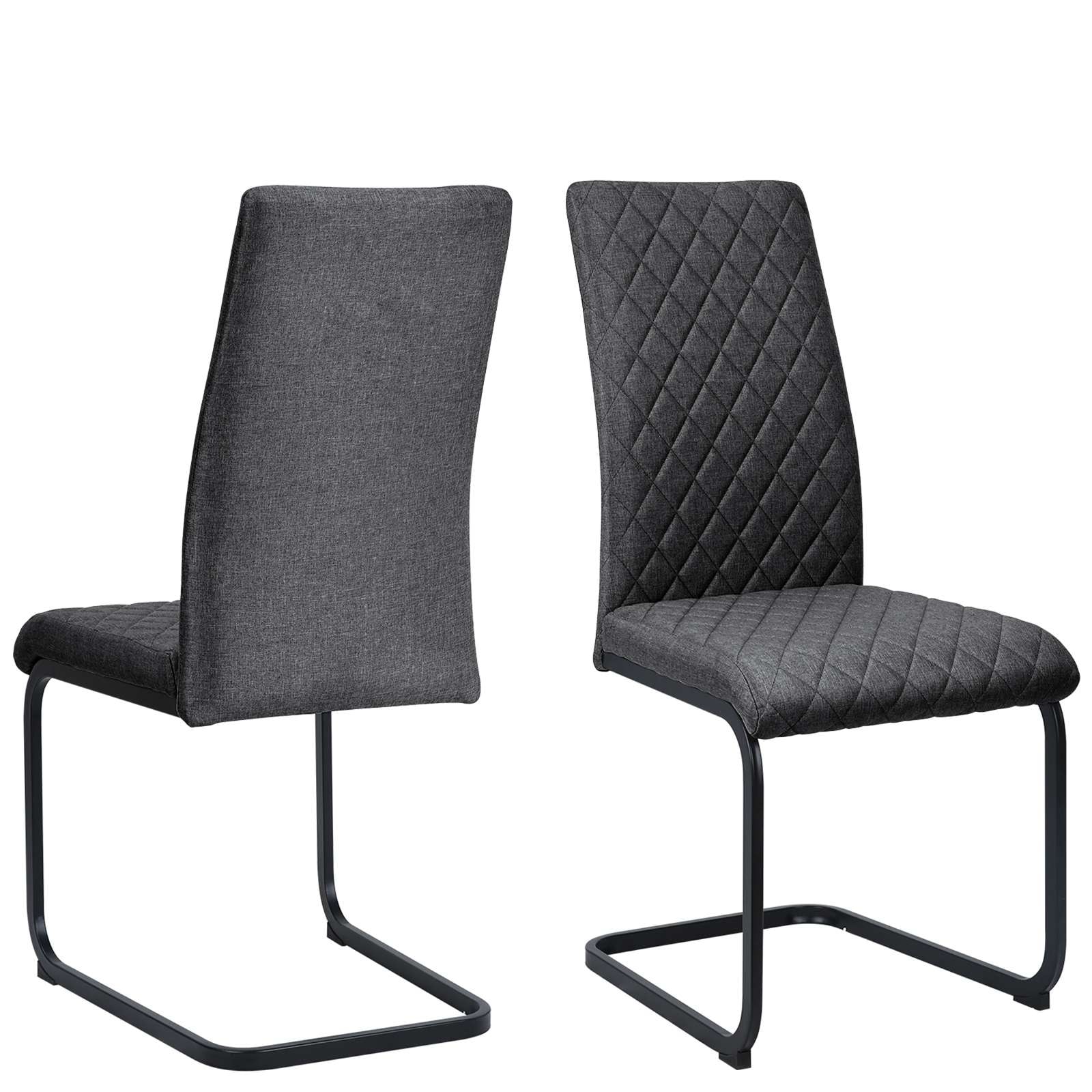 GOODproduct Esszimmerstuhl »Valbourg« () Freischwinger, gepolsterte Rückenlehne und Sitzfläche, 2er Set