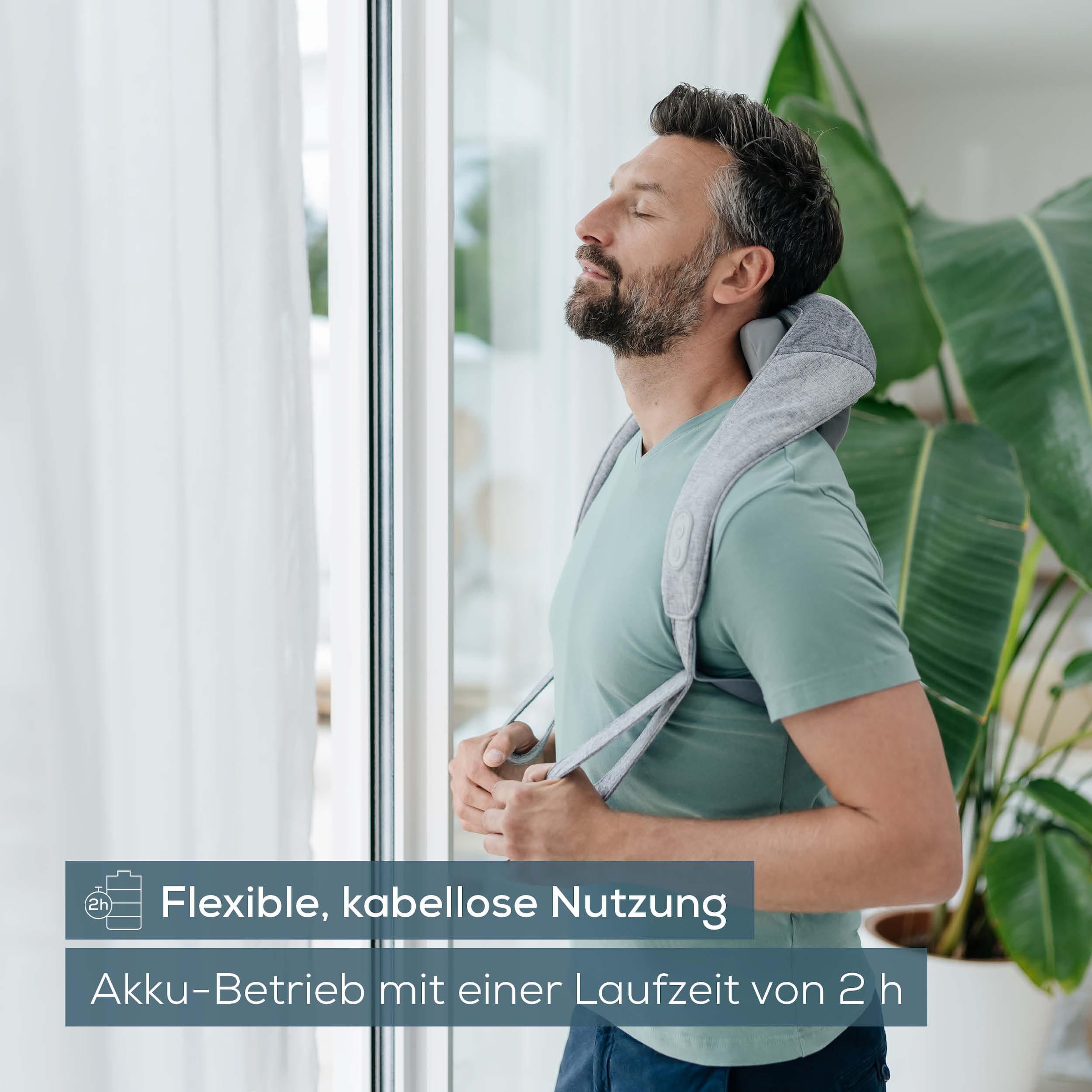 BEURER Nacken-Massagegerät »MG 154 mit Wärmefunktion, für Schultern und Nacken« der Wellnessmoment im Alltag, kabellose Nutzung