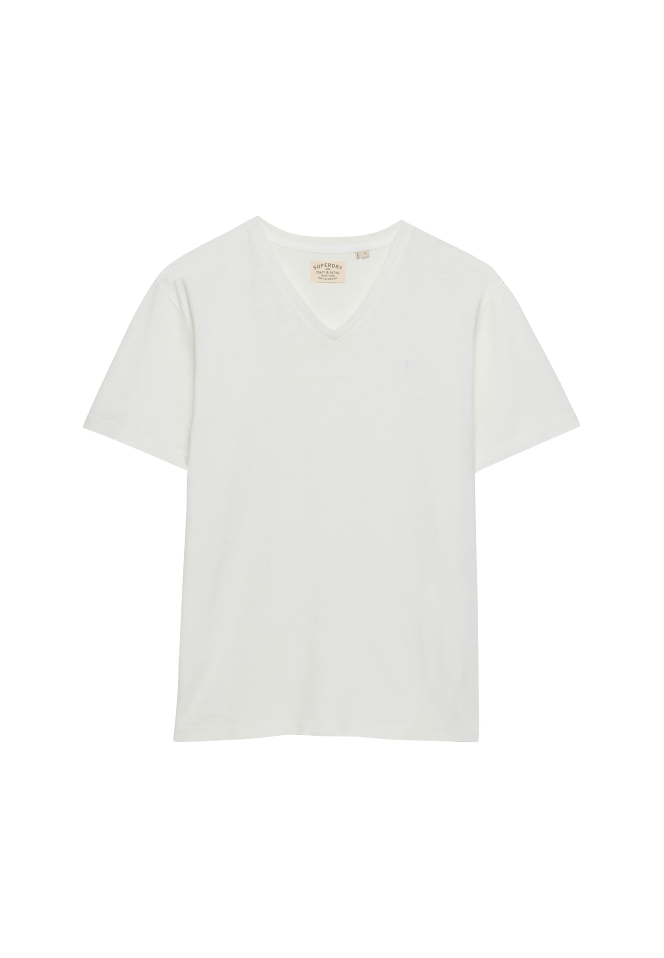 Superdry Rundhalsshirt »CLASSIC COTTON LINEN VEE« Baumwollmischung, relaxed fit aus luftig leichtem Baumwoll-Leinen-Mix