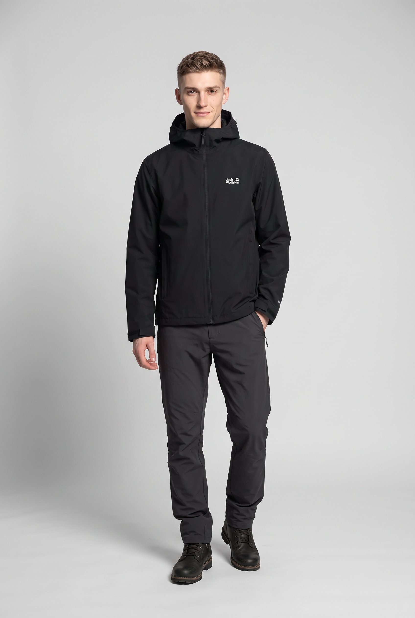 Jack Wolfskin Regenjacke »OUTROVERT 2L JKT M« mit Kapuze mit Kapuze, atmungsaktiv, wasserdicht