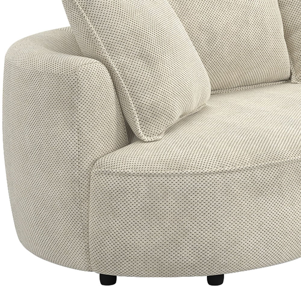 COTTA Loungesofa »Sana, Breite 296 cm« Loungesofa mit Wellenunterfederung