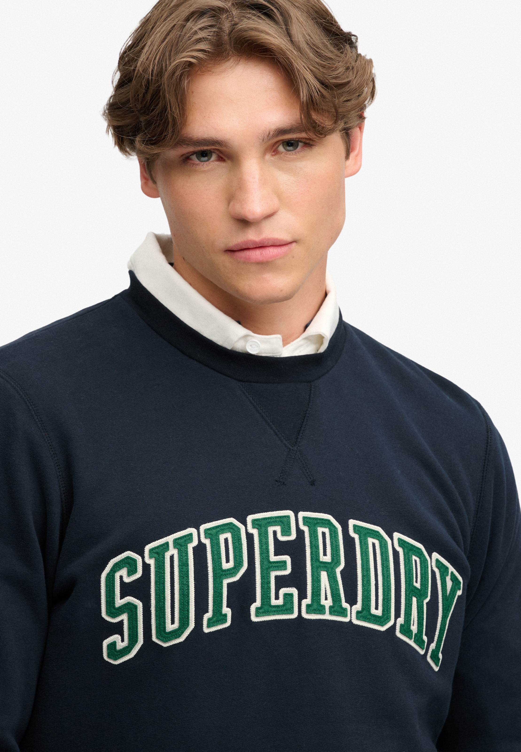 Superdry Sweat-shirt »ATHLETIC APPLIQUE RELAXED CREW«, mélange coton, coupe décontractée
