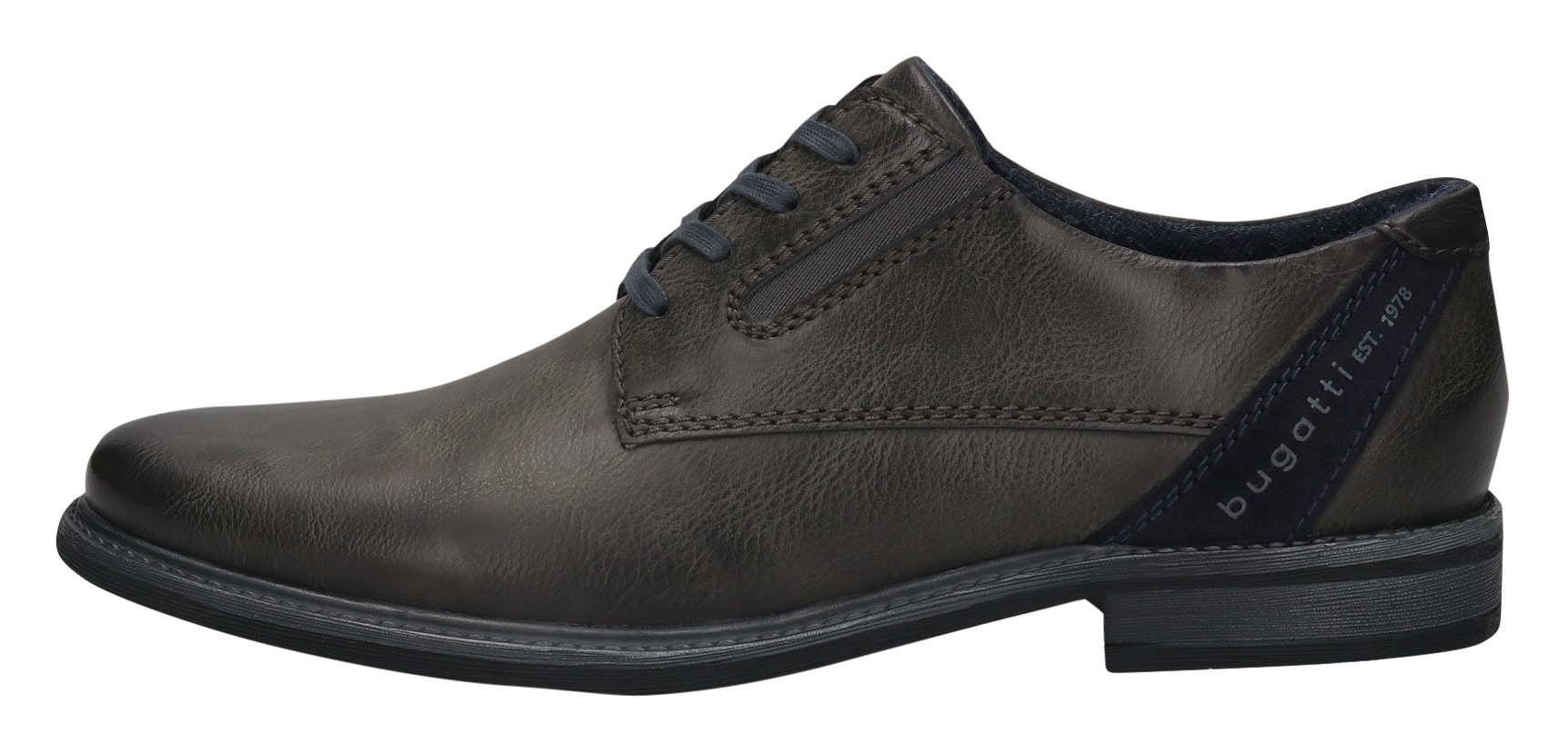 bugatti Schnürschuh  Anzugschuh, Business Schnürschuh mit modischem Fersen-Flag