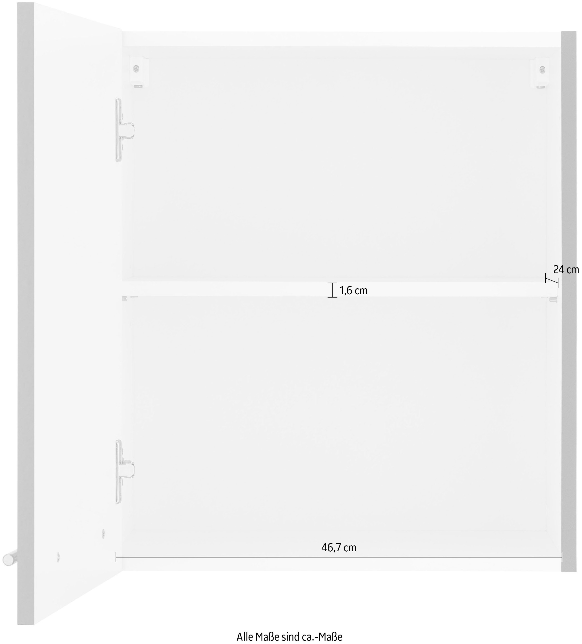 wiho Küchen Armoire suspendue »Unna« 50 cm breit