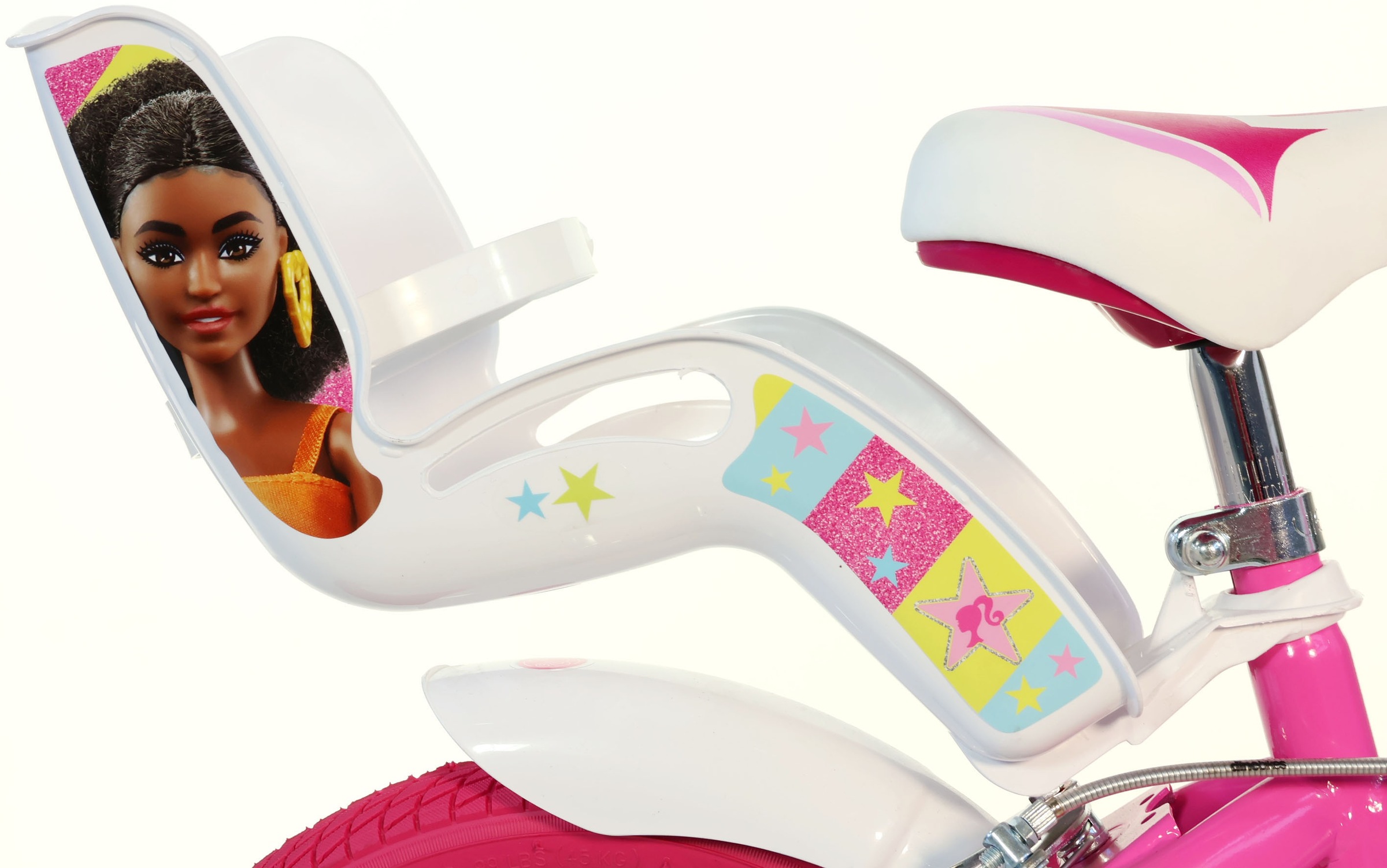 Dino Bikes Vélo pour enfant »Barbie 16" Kinderfahrrad 4-7 Jahre« 1 Gang Sans engrenages