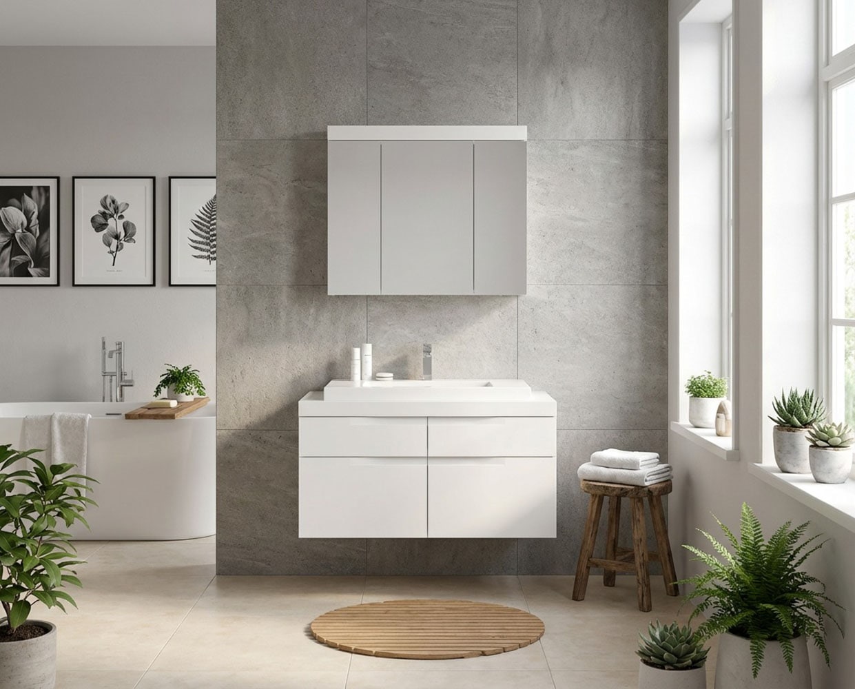 GOODproduct Badmöbel-Set »MAOI, 2-teilige Badkombination, hochwertige MDF Front«