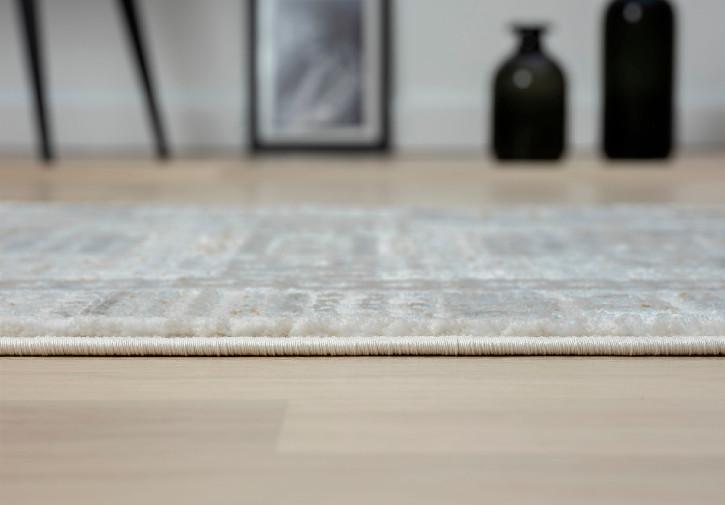 Myflair Möbel & Accessoires Tapis »My Kashkuly« Rectangulaire 10 mm Höhe Kurzflor, Retro-Style, besonders weich durch Microfaser, mit Fransen