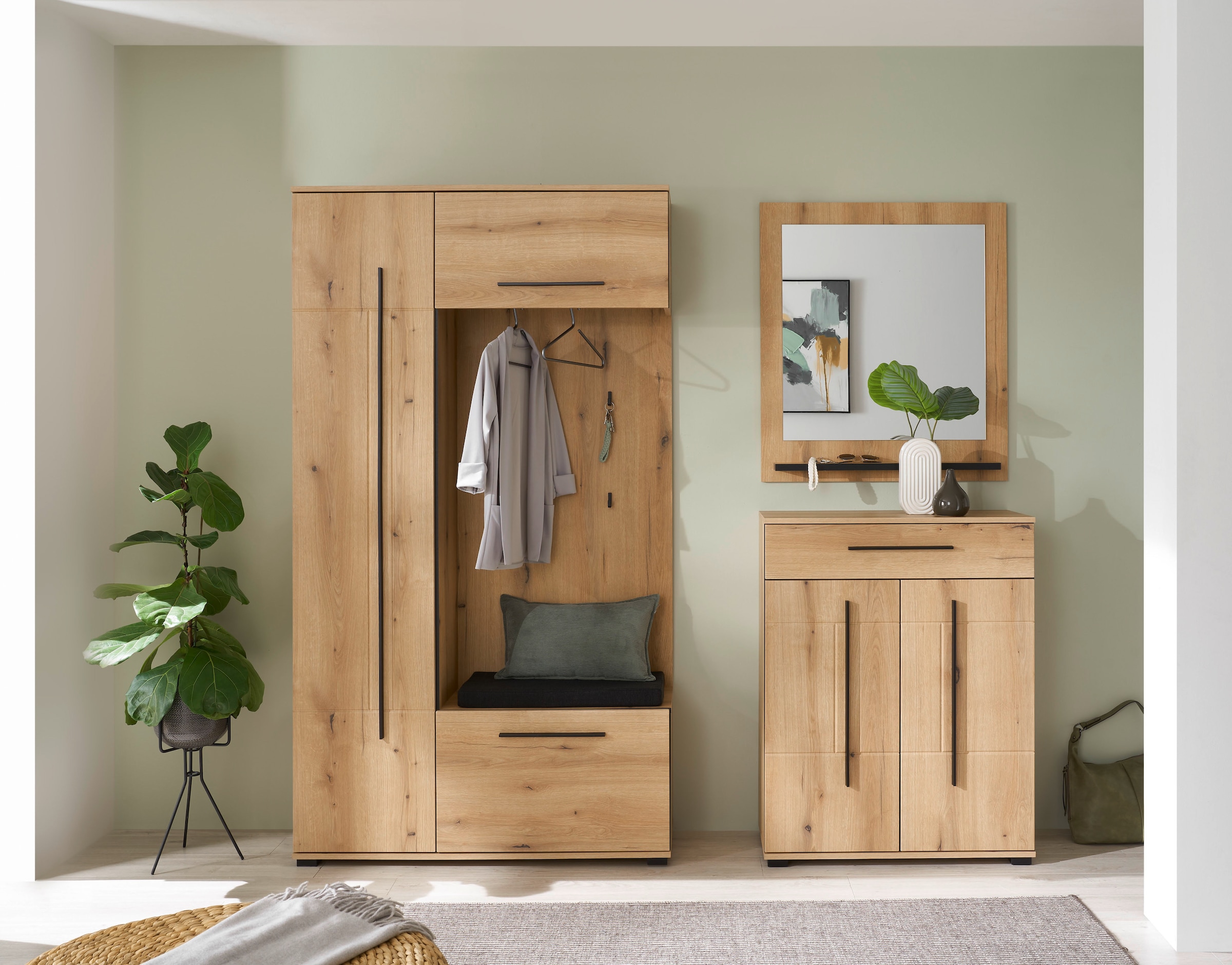 Home affaire Ensemble de vestiaires »Cantara, moderne Garderobe, Komplettset mit viel Stauraum« Ensemble complet, 3 cuis tlg.