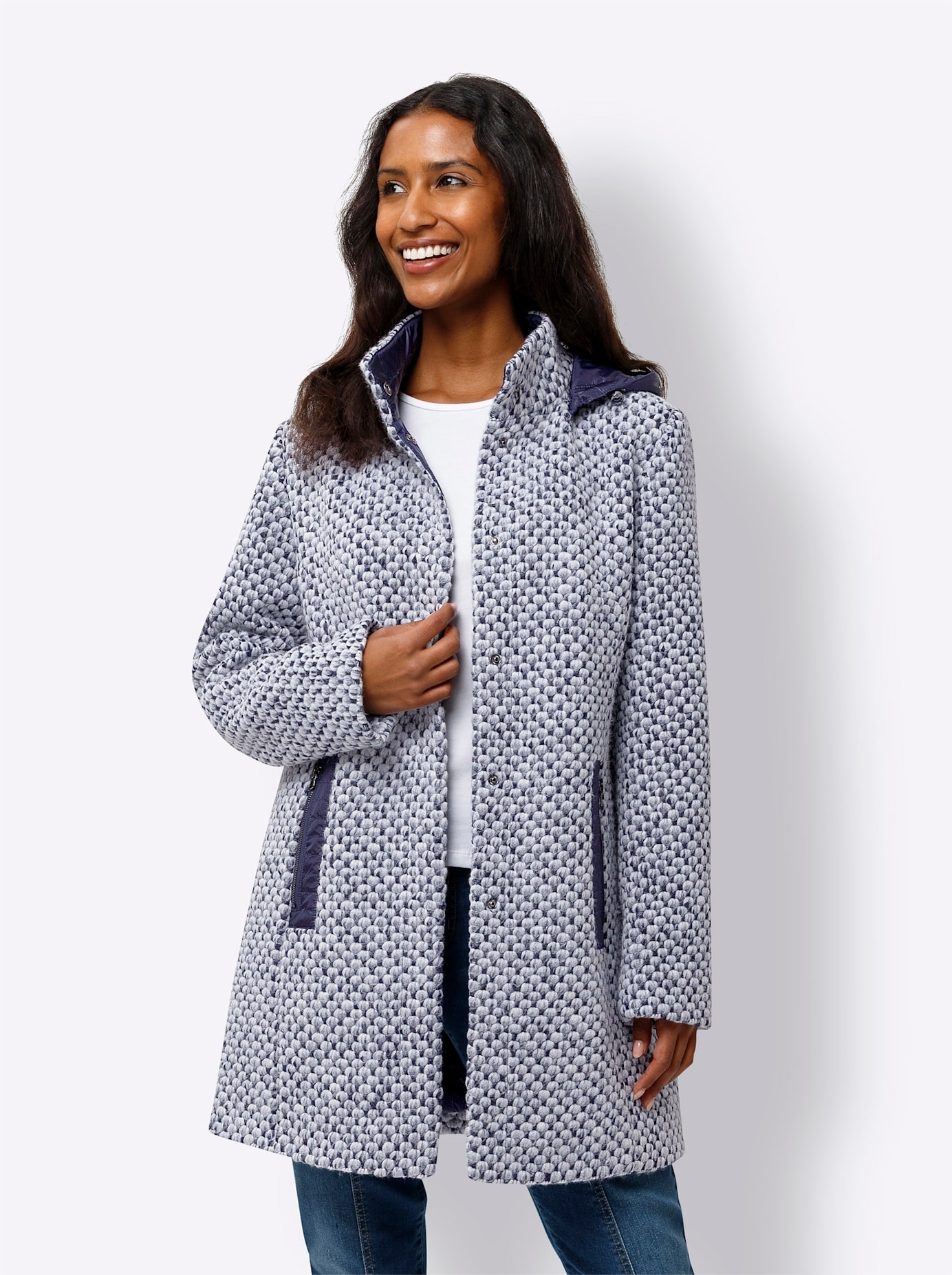 heine Outdoorjacke mit Kapuze