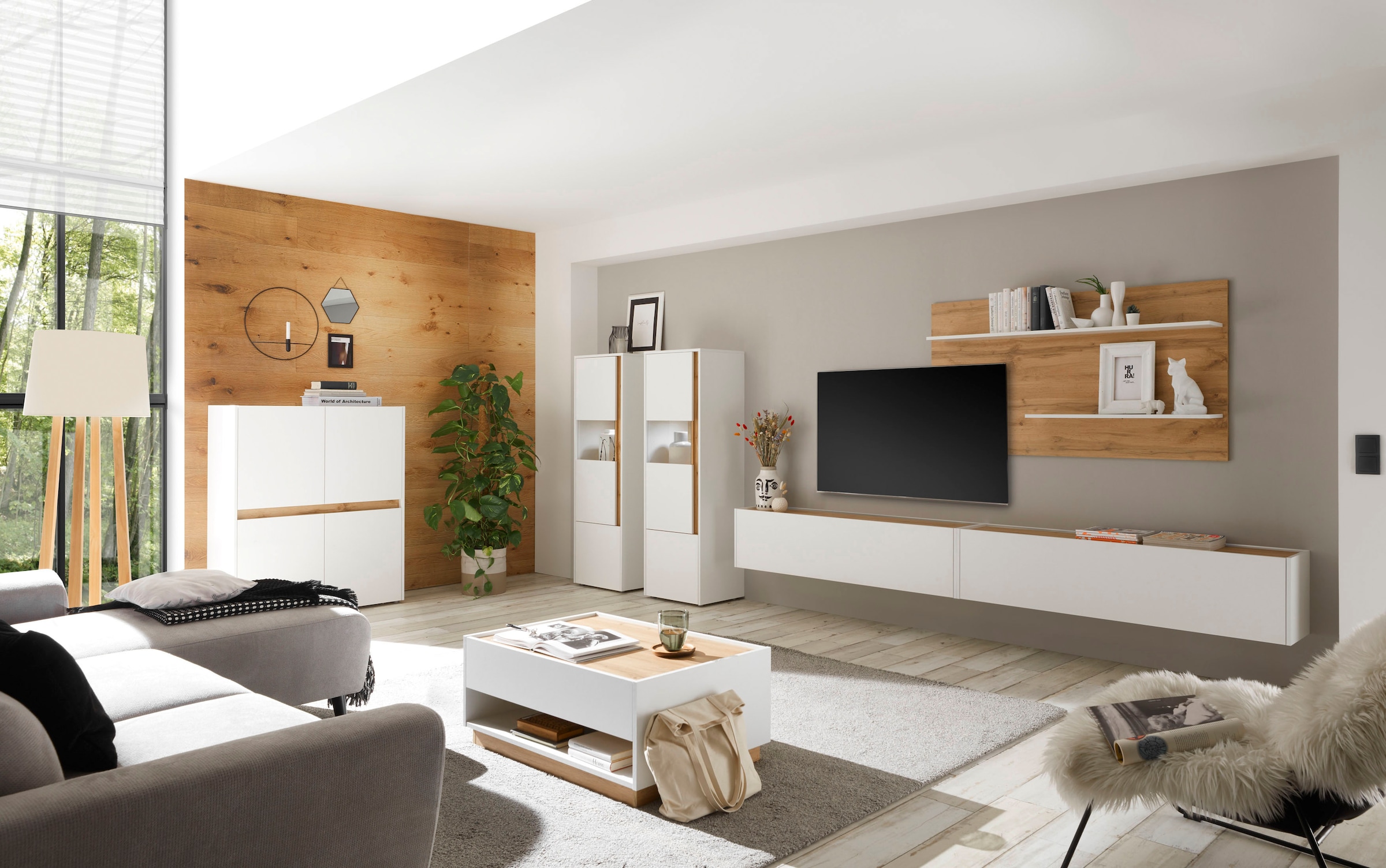 INOSIGN Wohnwand »City/Giron, moderne Anbauwand, Komplettset in vielen Farben verfügbar« Set, 5 Stk. tlg.