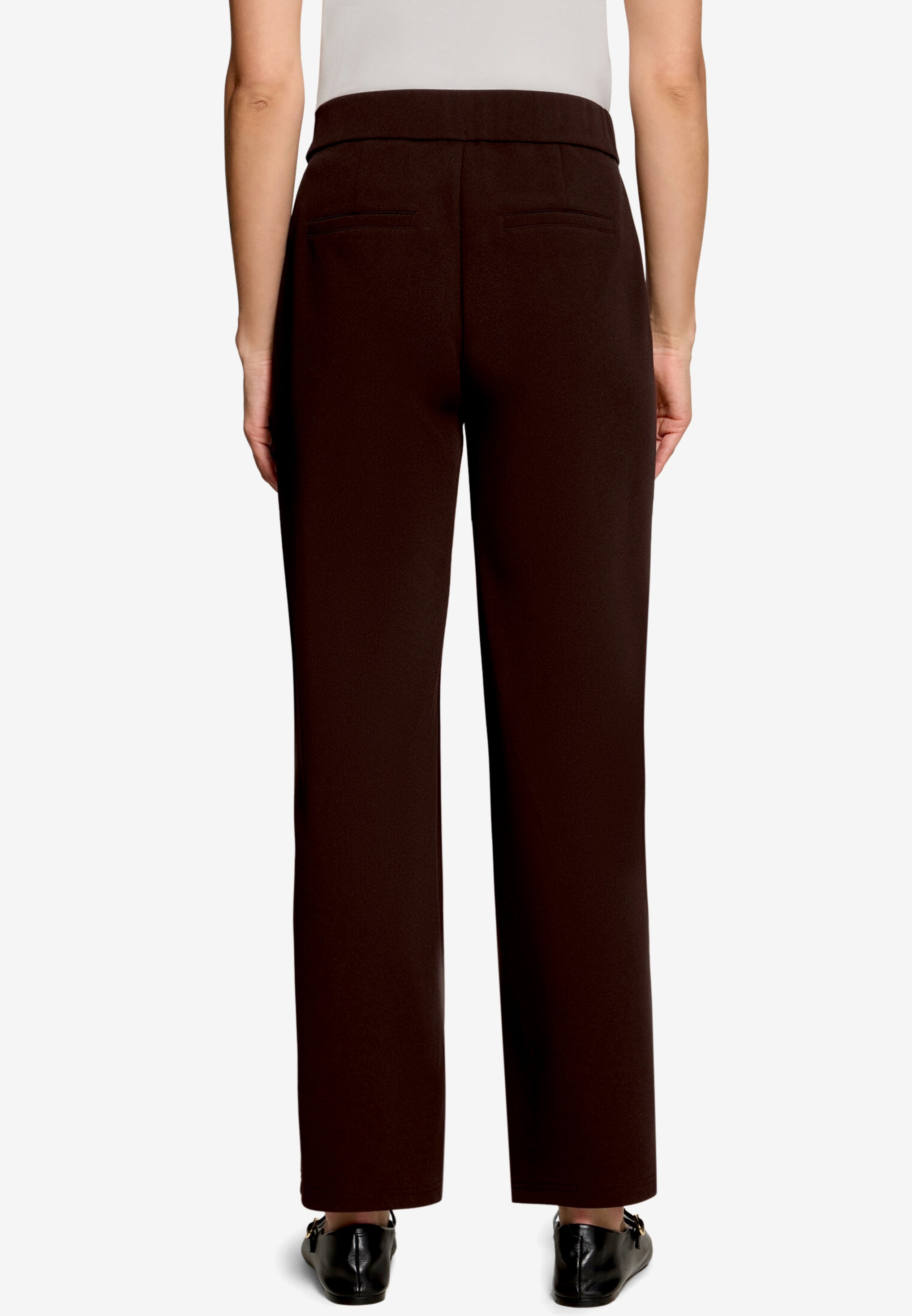 Zero Pantalon en tissu  pantalon décontracté à jambe large Malou / ceinture élastique