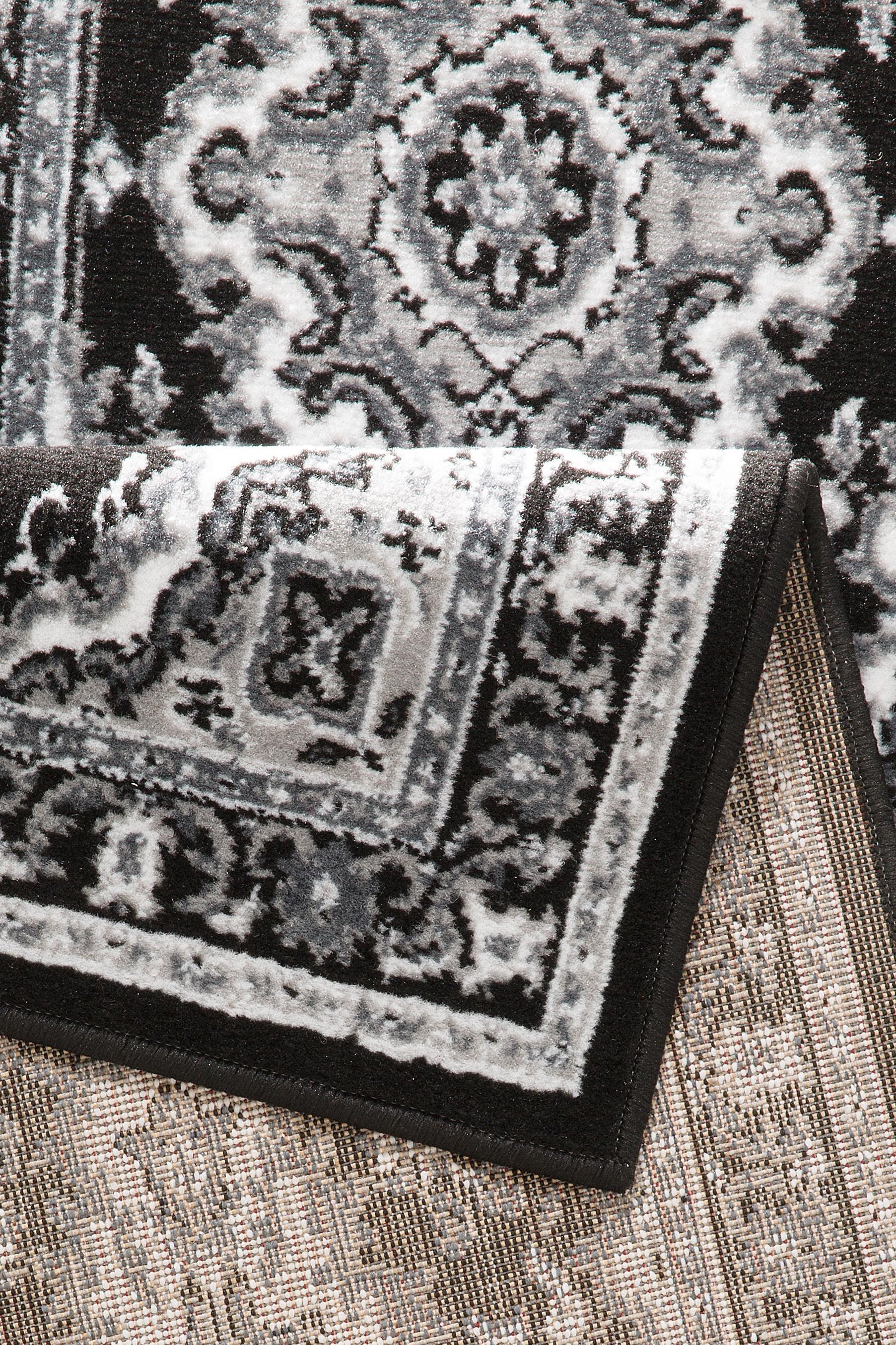 my home Bordure de lit »Oriental, Made in Belgium« Höhe 7 mm 1 cuis tlg. Läufer-Set, Kurzflor, Orient-Optik, mit Bordüre, pflegeleicht, elegant