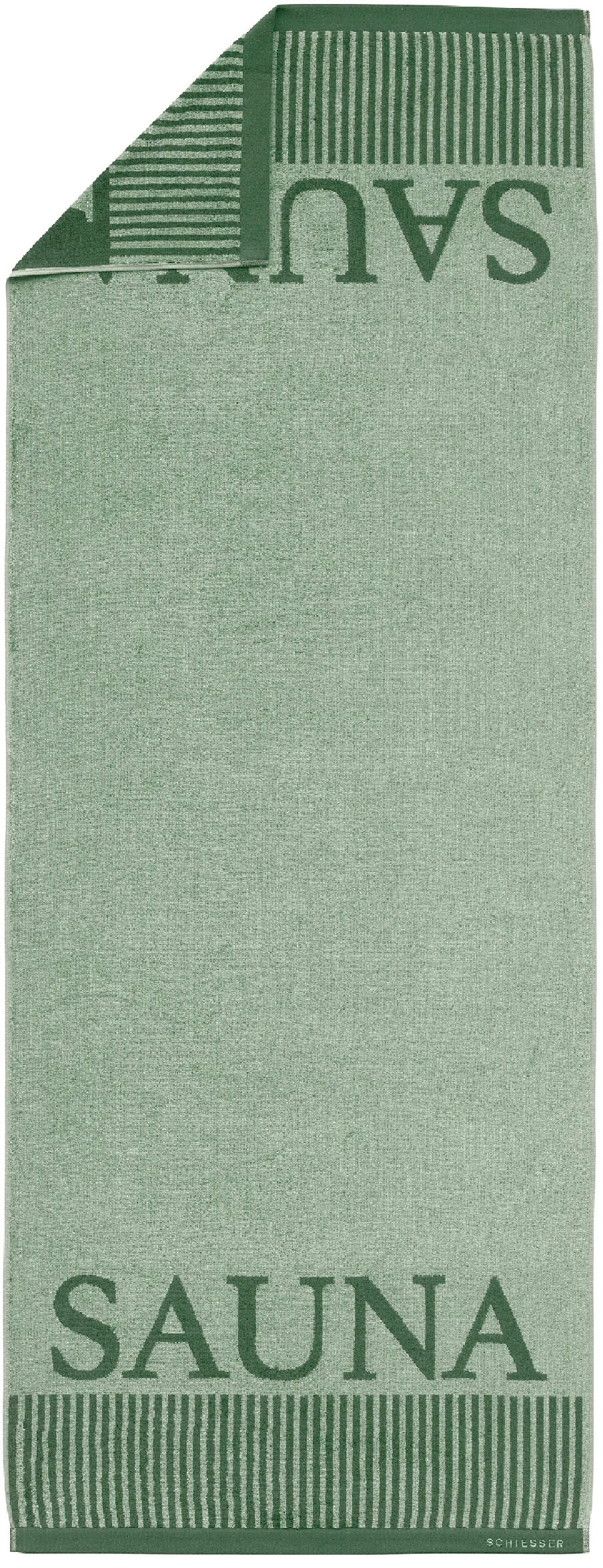 Schiesser Saunatuch »Rom aus garngefärbtem, kuschelweichem Baumwollfrottier« Made in Green