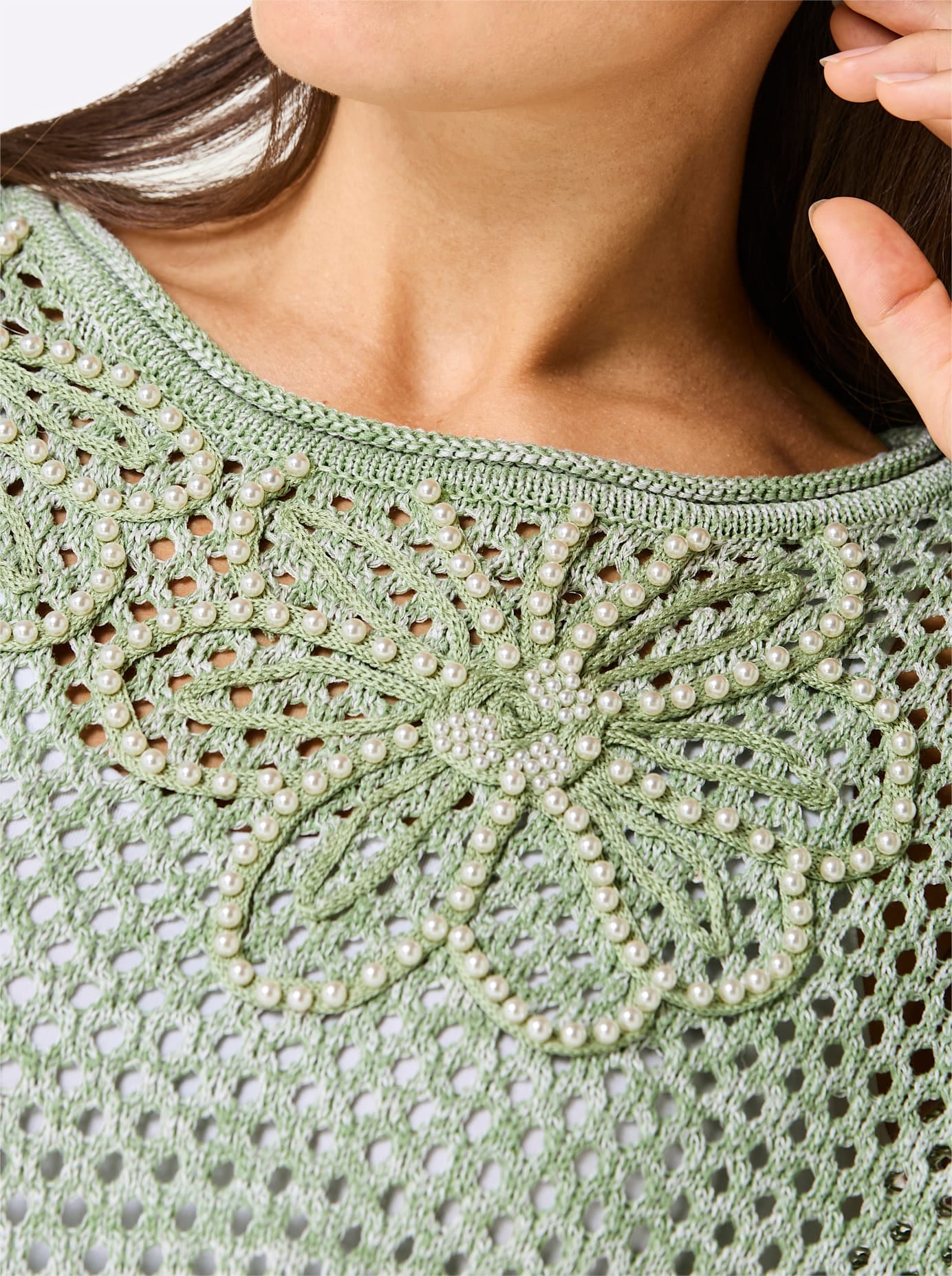 CREATION L PREMIUM Pull ajouré »Lyocell-Mix-Pullover«