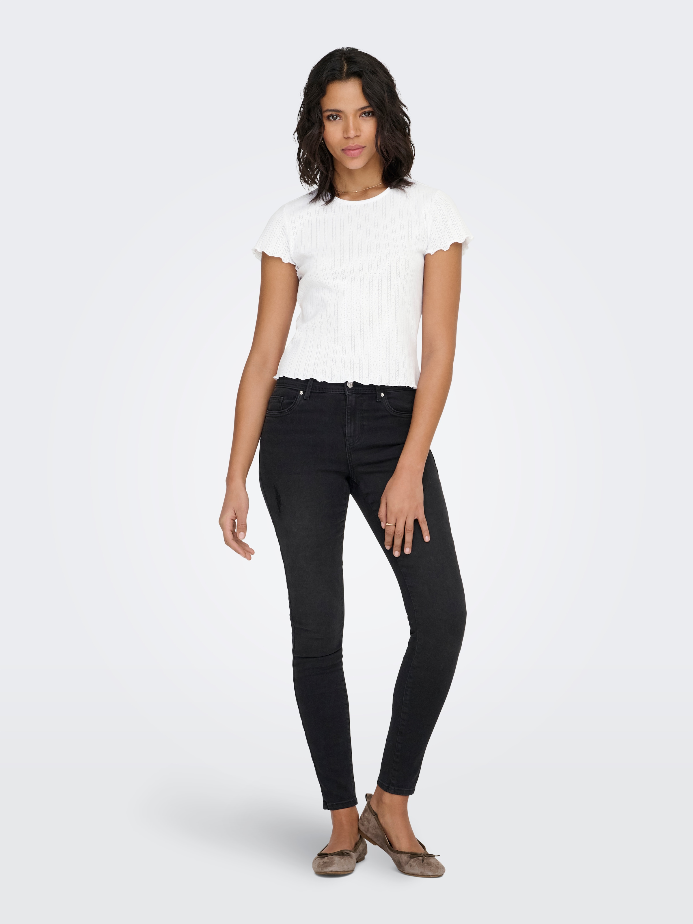 ONLY Kurzarmshirt »ONLCARLOTTA S/S TOP JRS NOOS«