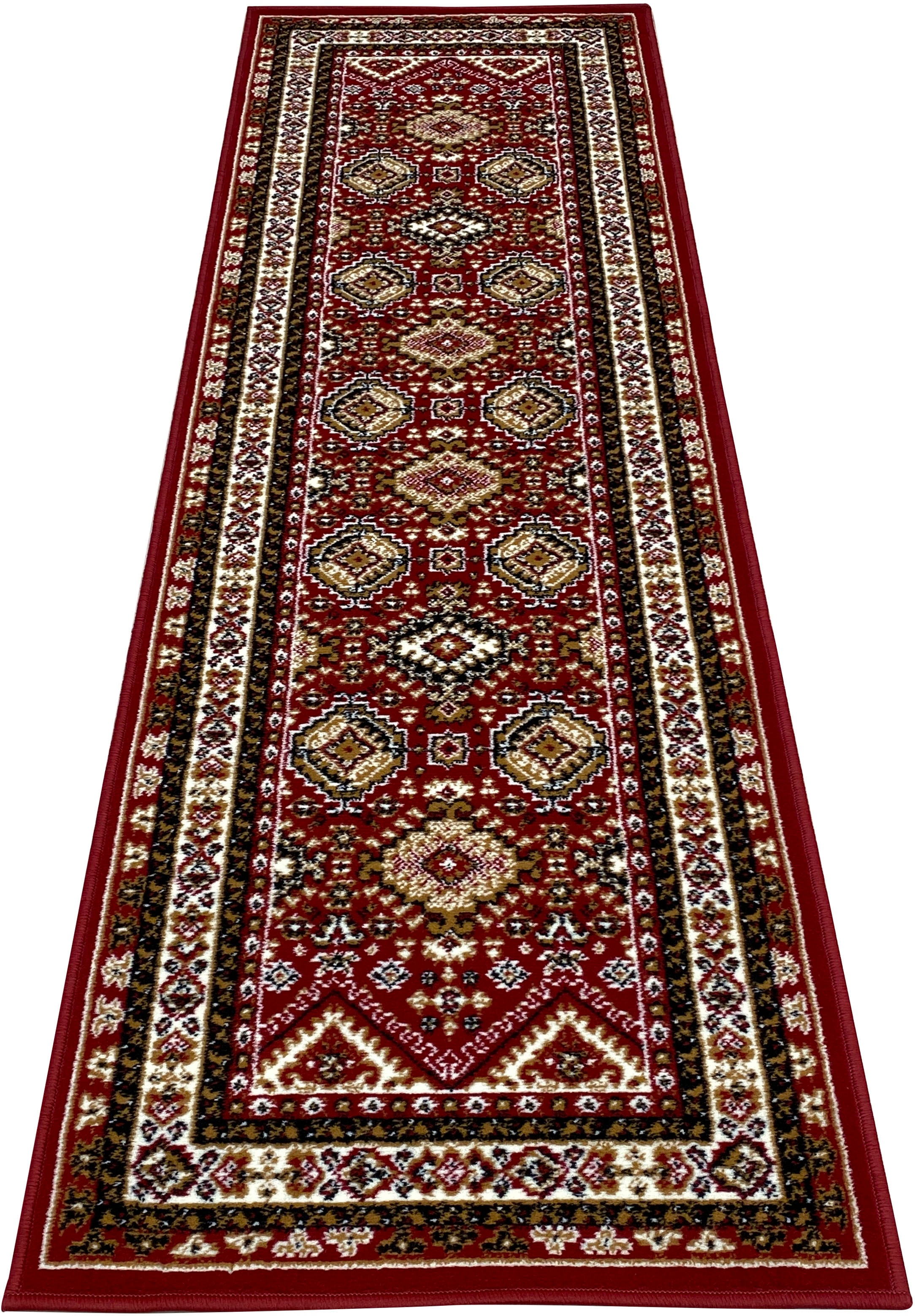 my home Läufer »Diantha« rechteckig 7 mm Höhe Orient-Optik, mit Bordüre, Läufer, Brücke, Kurzflor, elegant