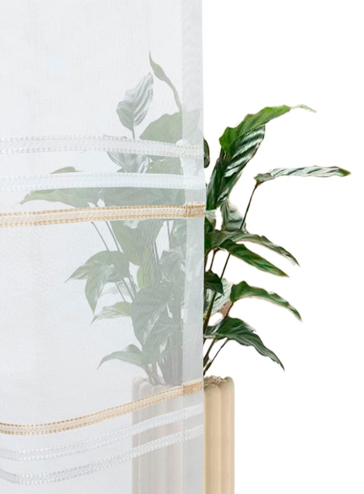 GOODproduct Gardine »Sirii« Ösen 1 Stk. tlg. Halbtransparent, angenehme Haptik, mit Streifen, modern