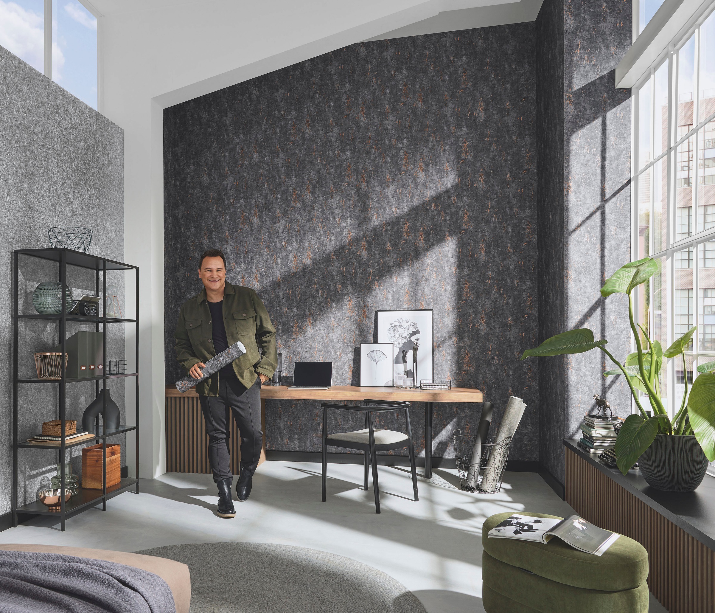 Fashion for walls Papier peint intissé »Chroma« Motif gaufrée sans phtalates