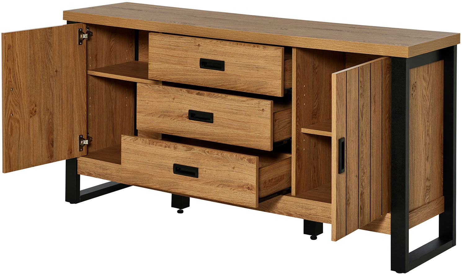 Jahnke Sideboard »RIVA SB 150« 1 Stk. tlg. Sideboard, 2 Türen & 3 Schubladen, Breite 153 cm