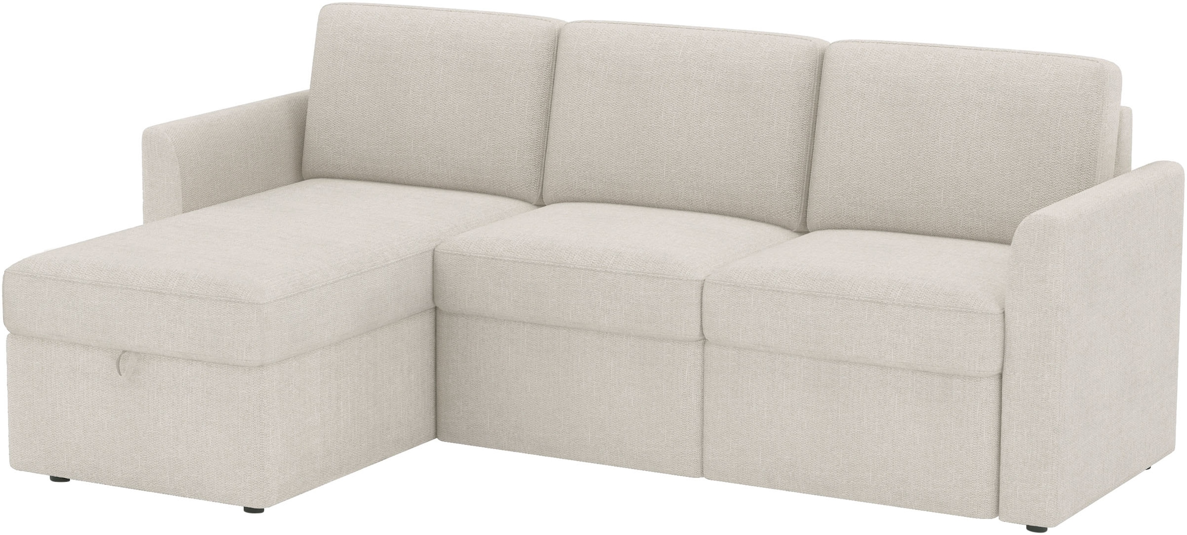 Dorel Home Canapé d'angle »NORDHUS, L-Form, 200 cm, Recamiere rechts/links montierbar« grosser Stauraum, softer Cord und feiner Webstoff-Bezug