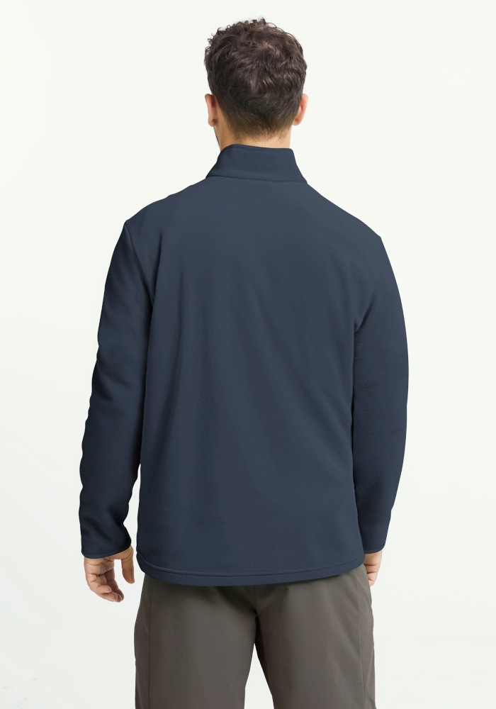 Jack Wolfskin Pull en polaire »TAUNUS 100 HZ M«, avec fermeture éclair, déperlant, coupe-vent, respirant
