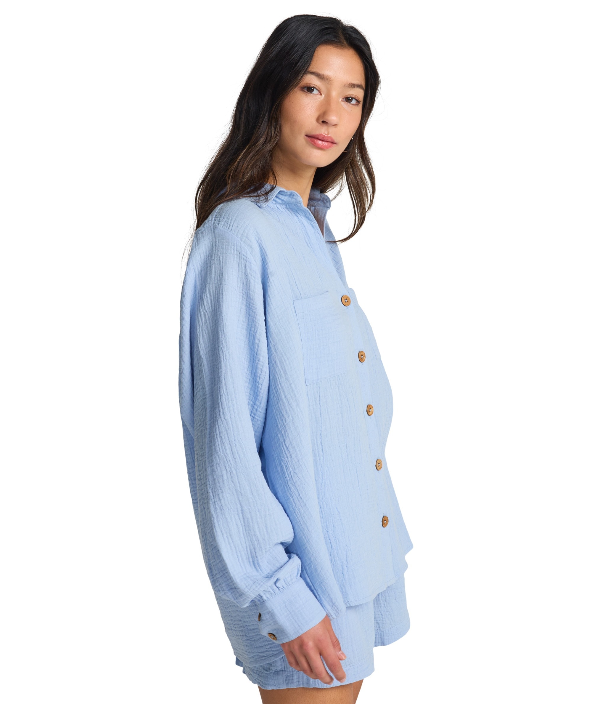 Billabong Robe chemisier »SWELL BLOUSE« sportlicher Look, für Sportmode, Sommermode und Strandmode