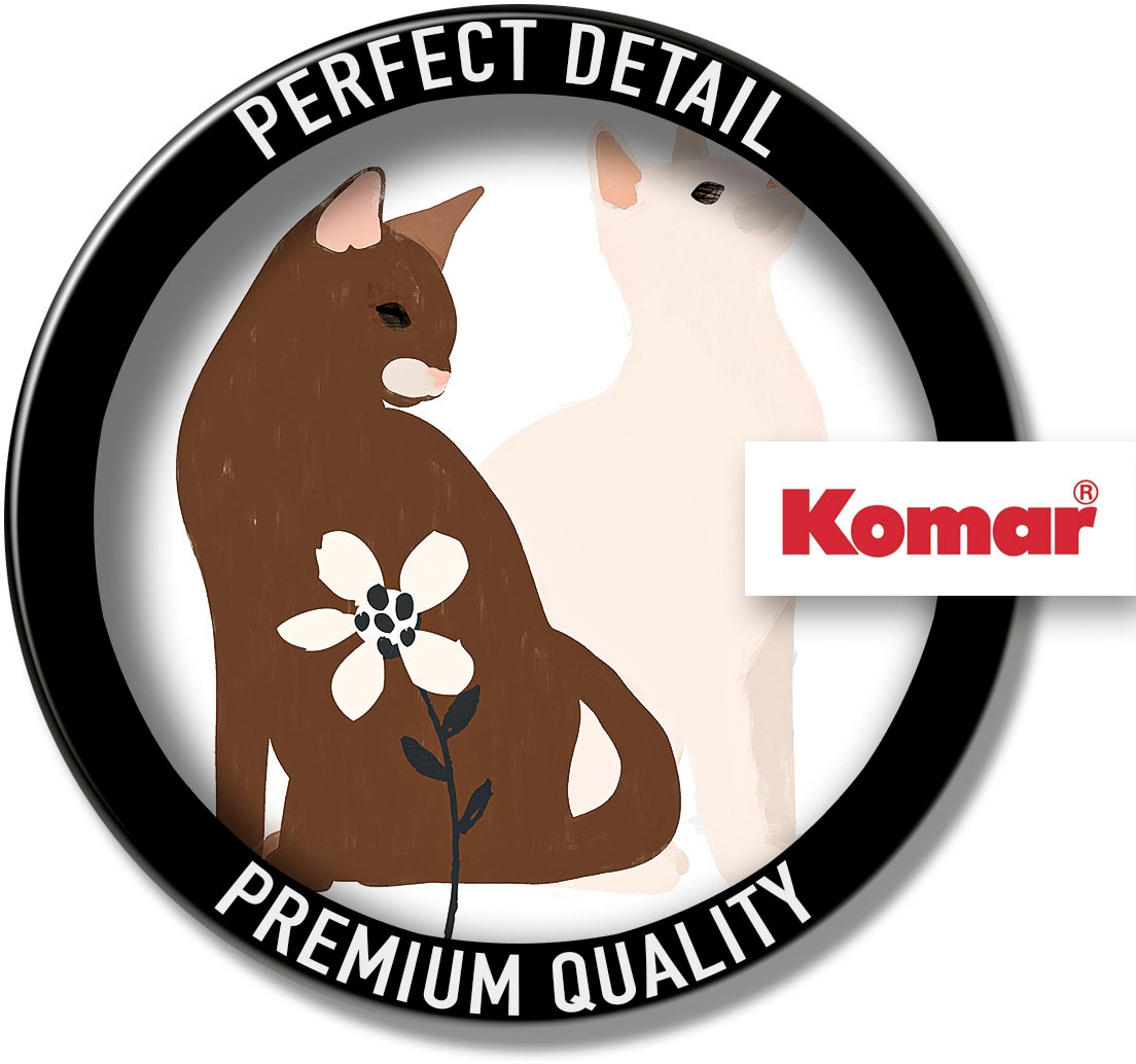 Komar Bild »Loving Cats« Natur 1 Stk. tlg. Wandbild zur Dekoration - ohne Rahmen