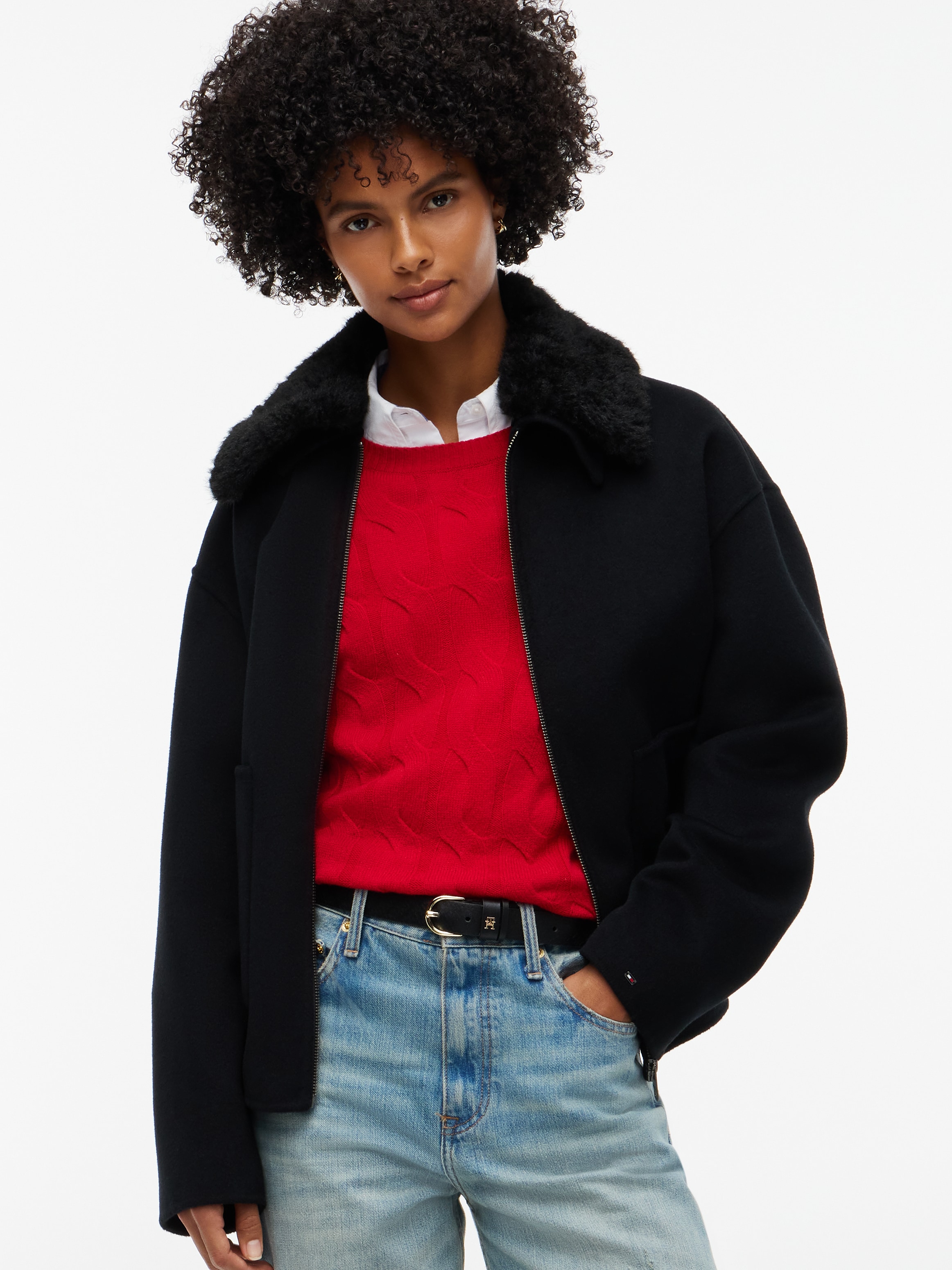 Tommy Hilfiger Ceinture en cuir »EFFORTLESS 2.5 MONO« Réglable en taille par boucle