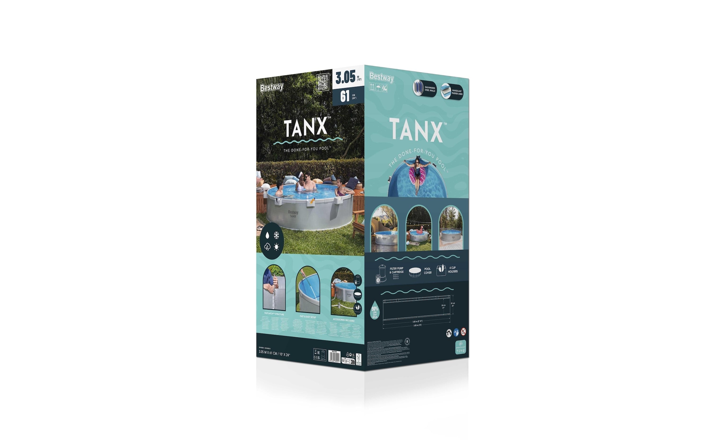 Bestway Rundpool »Tanx 305 x 61 cm«
