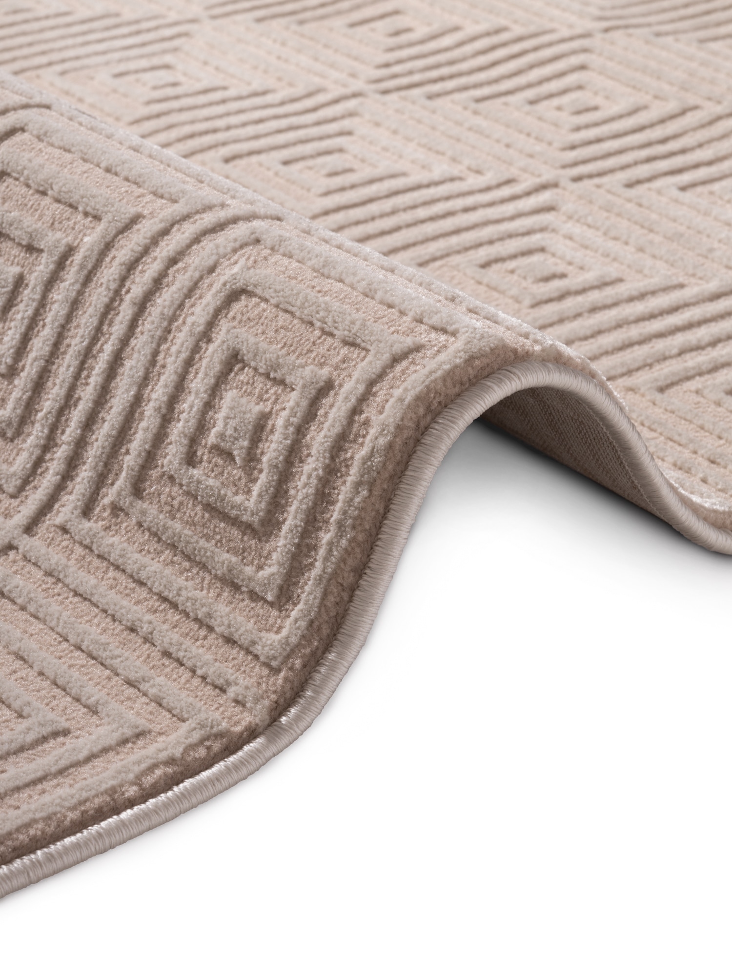 ELLE DECORATION Designteppich »Tourmaline« rechteckig 9 mm Höhe Wohnzimmer, Schlafzimmer, Läufer, Hoch-Tief Effekt, Flur, Glanz