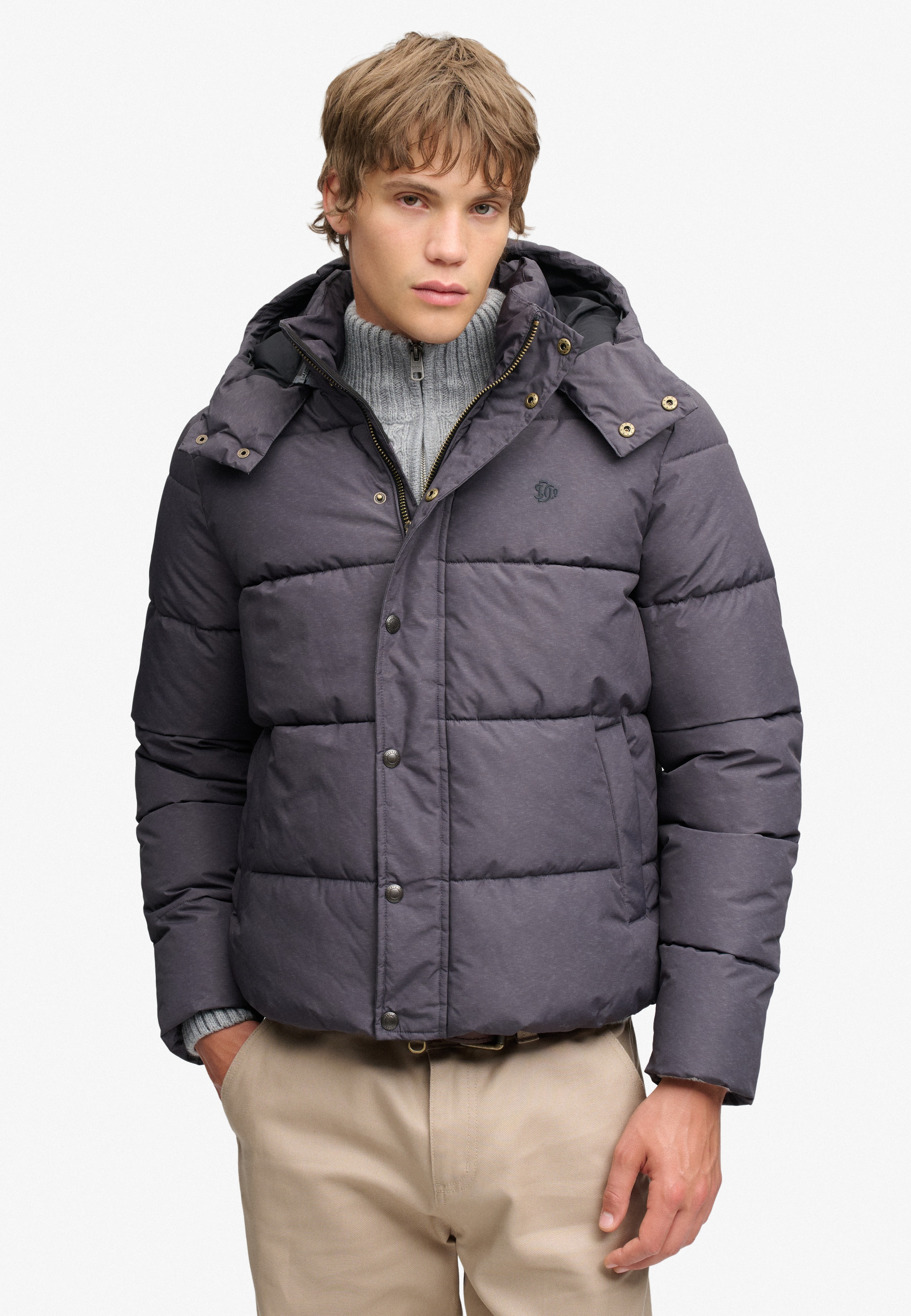 Superdry Veste matelassée »PREMIUM HOOD PUFFER JKT« avec capuche fibre synthétique, coupe décontractée