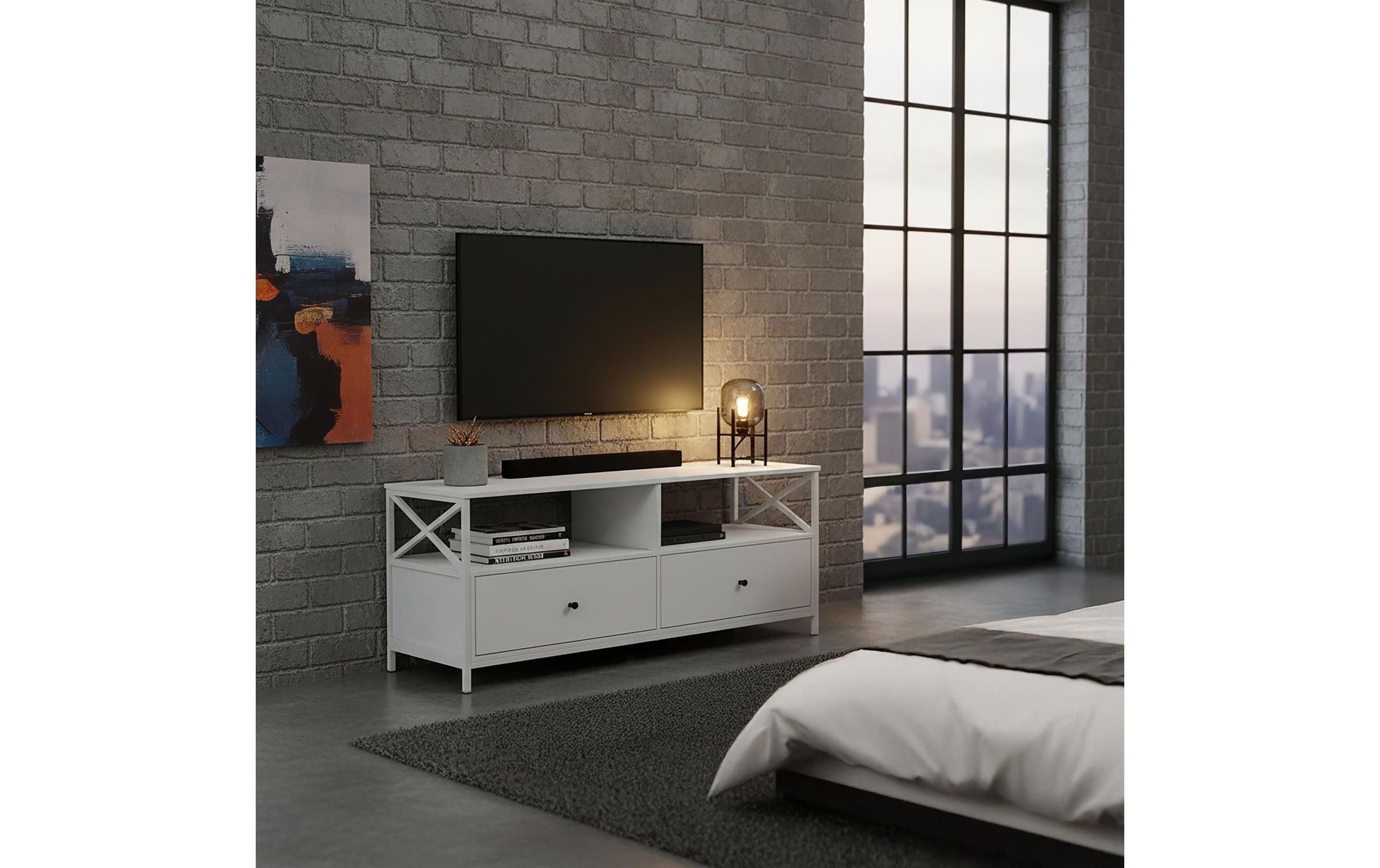 relaxdays Tableau TV »120 x 40 cm, 55 Zoll«