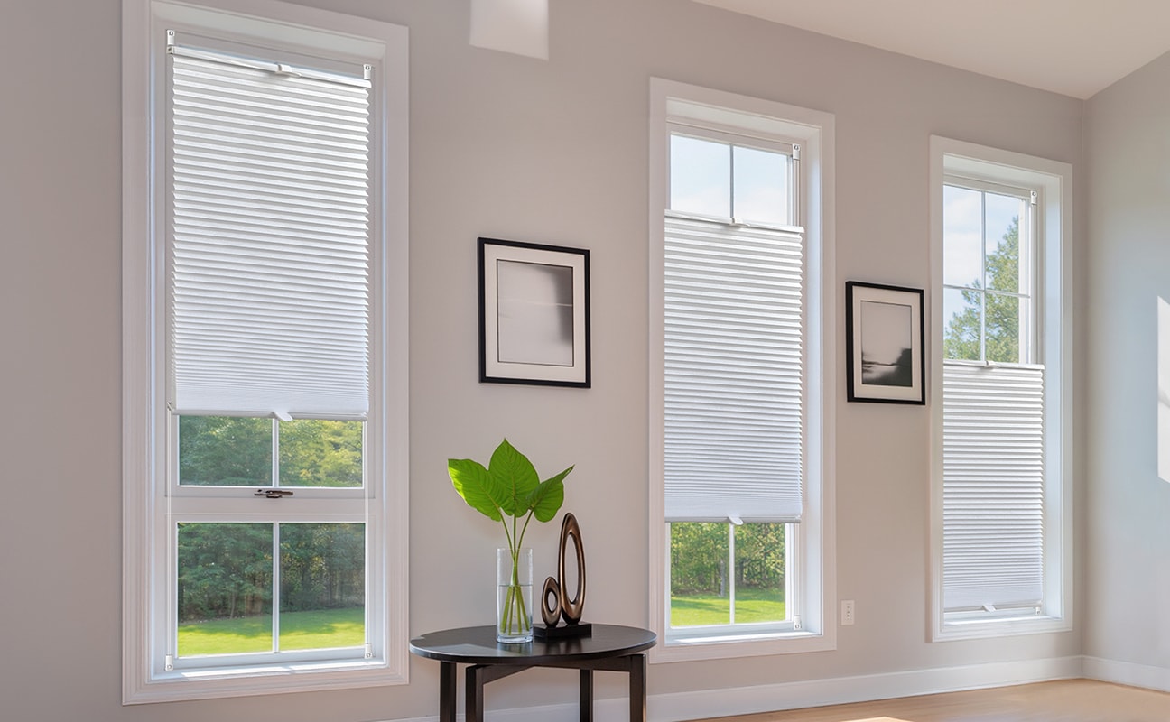 GOODproduct Plissee »LORRANA« Lichtschutz ohne Bohren verspannt Fixmass, moderner Lichtschutz, flexibel verspannt - NEUHEIT!