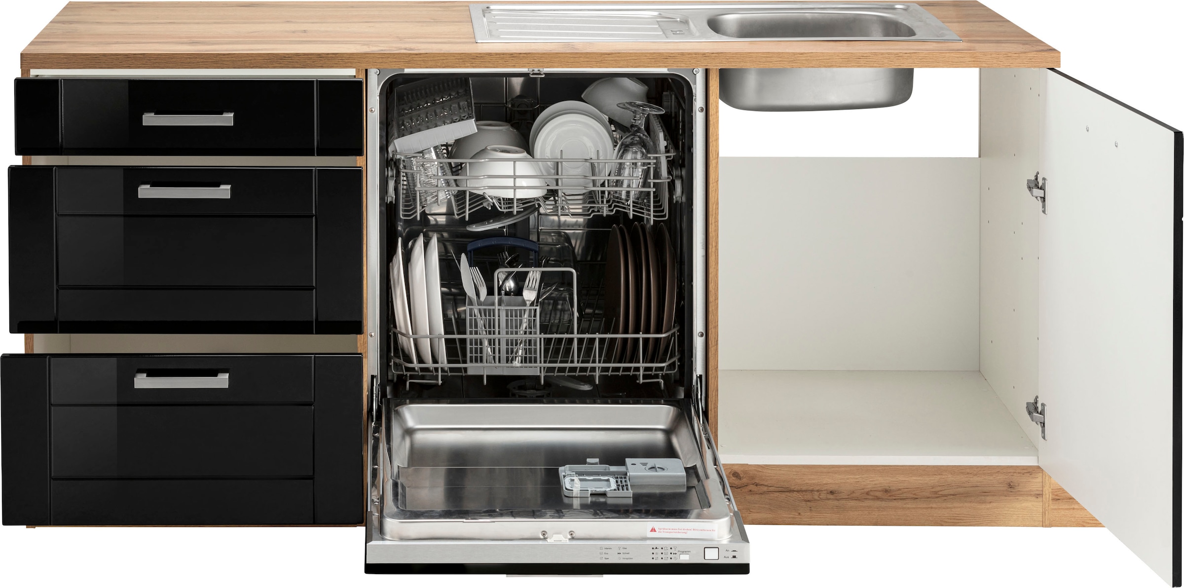 KOCHSTATION Winkelküche »KS-Tinnum« ohne E-Geräte, Stellbreite 240/180 cm