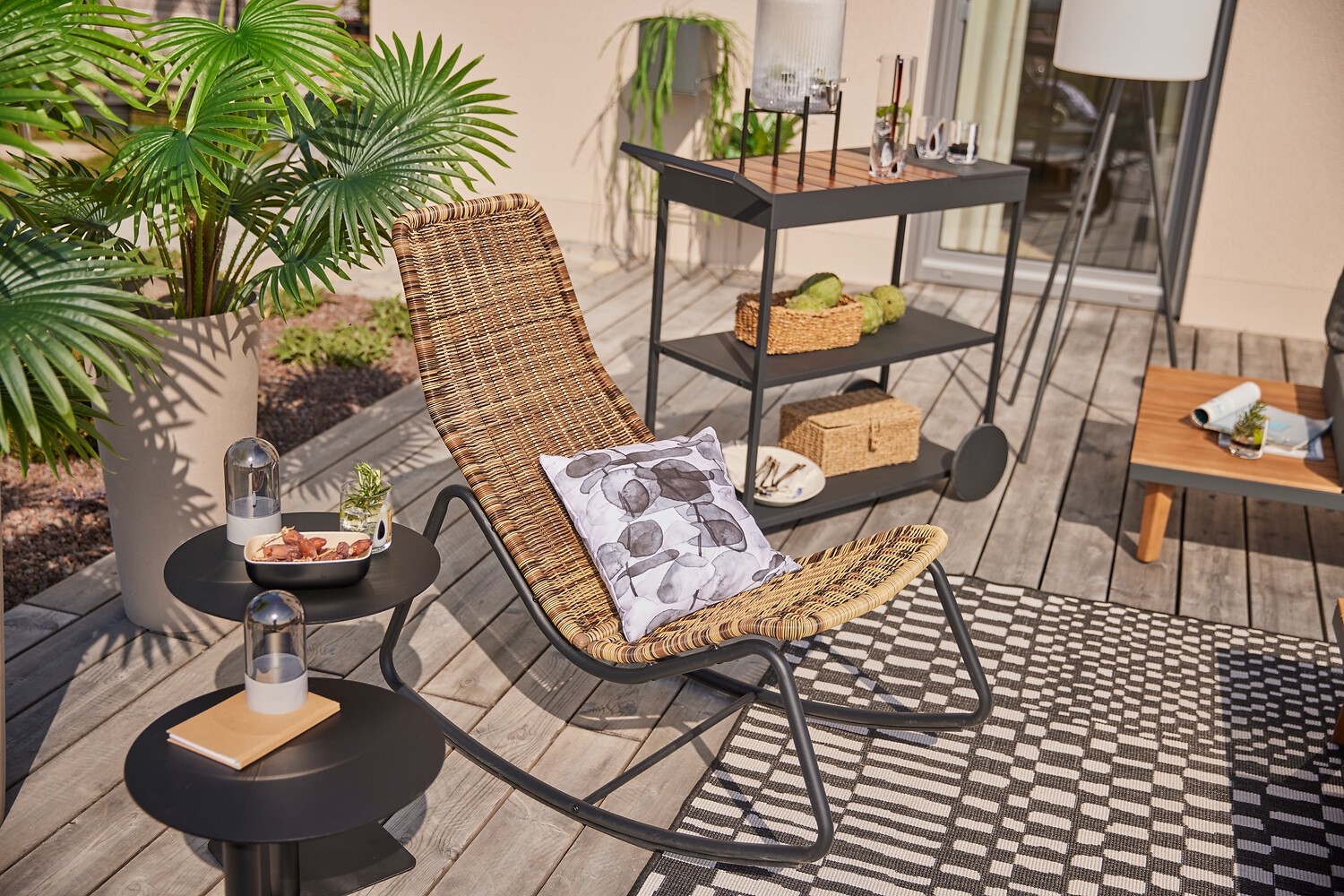 Bruno Banani Coussin décoratif »Eukalyptus - Kissenhülle - Kissenbezug« 40x40cm - mit Reissverschluss