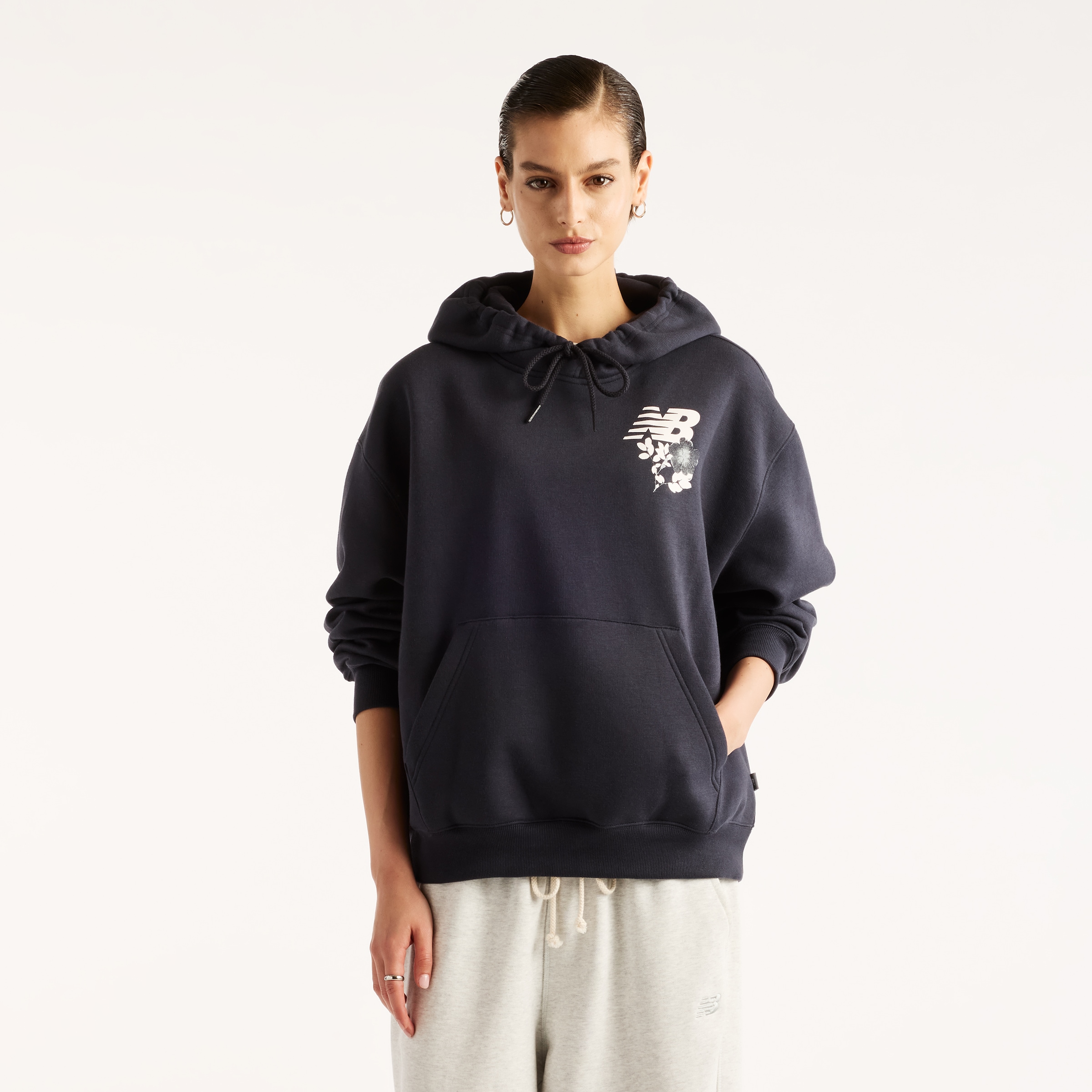 New Balance Kapuzensweatshirt »PRESSED FLOWERS HOODIE«, aus Baumwolle und Polyester, für Erwachsene
