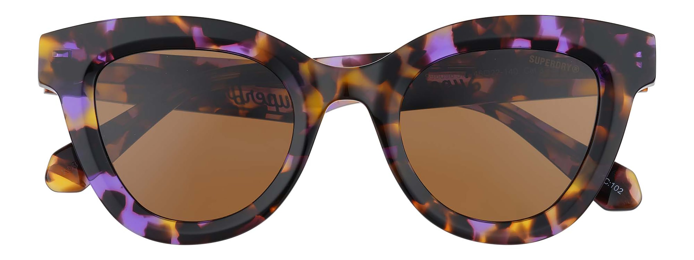 Superdry Sonnenbrille »Modell 996096« Form CatEye, Logoschriftzug auf Bügel, Kunststofffassung