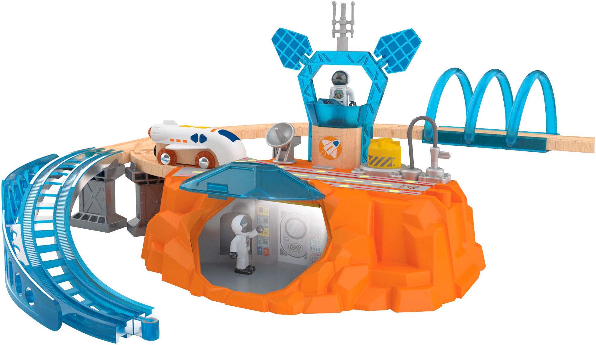 Hape Train jouet »Zugset - Mars-Erkundung« avec lumière et son