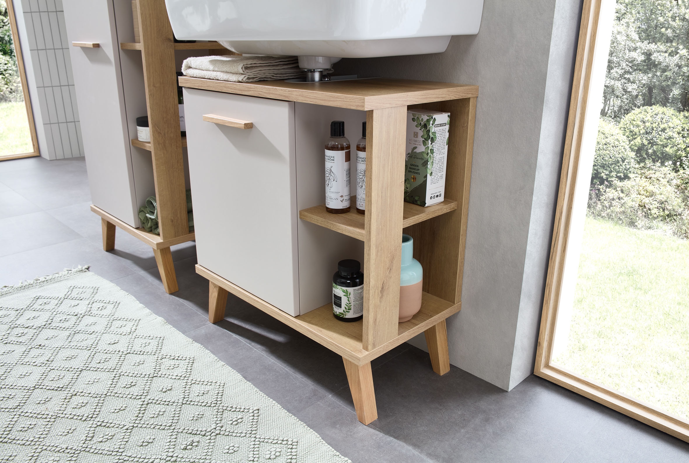 Saphir Armoire sous lavabo »mit seitlichen Ablagefächer«