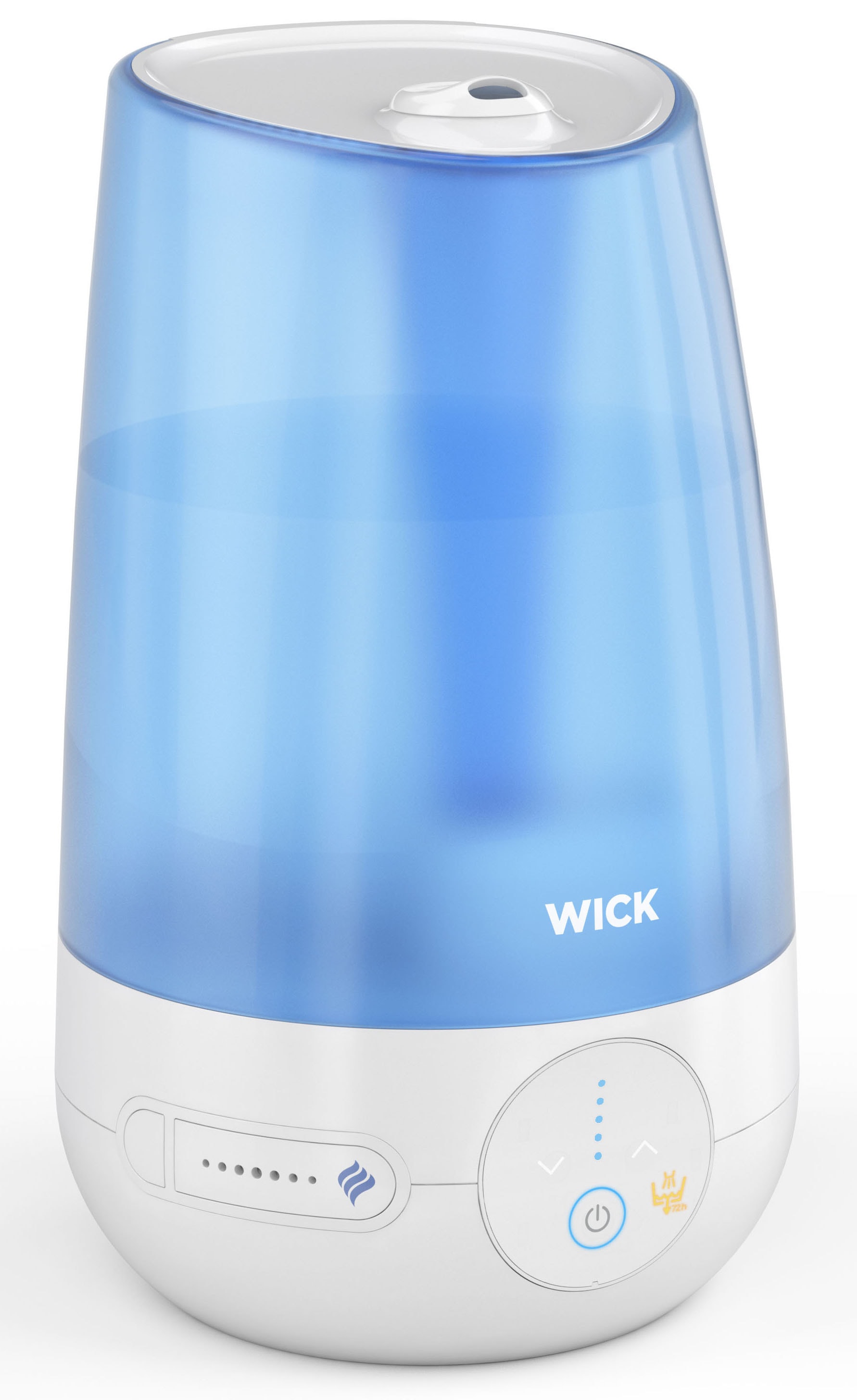 WICK Humidificateur d'air »Ultraschall-Kaltluftbefeuchter« 4,5 l Wassertank kompatibel mit den VapoPads Duftpads mit ätherischen Ölen