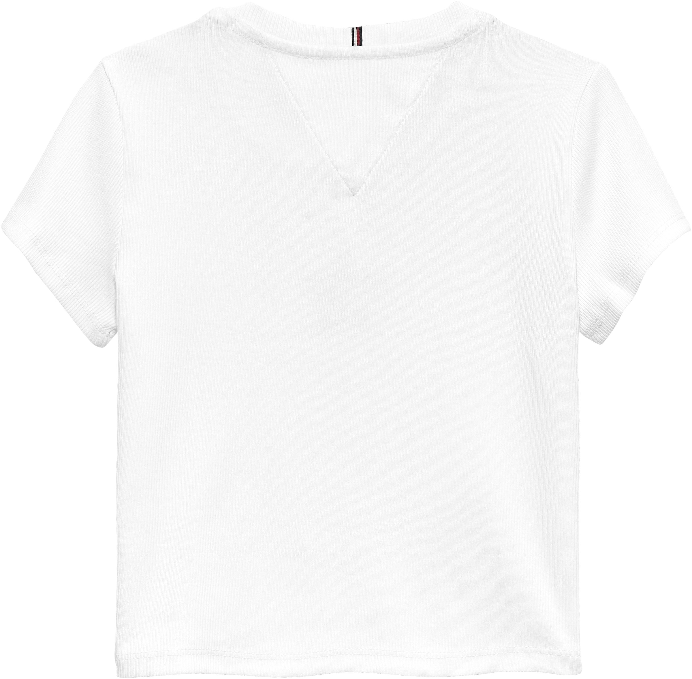 Tommy Hilfiger T-Shirt »STAR FLAG TEE SHORT SLEEVE« Kinder bis 16 Jahre, Logo mit Strass-Steinen