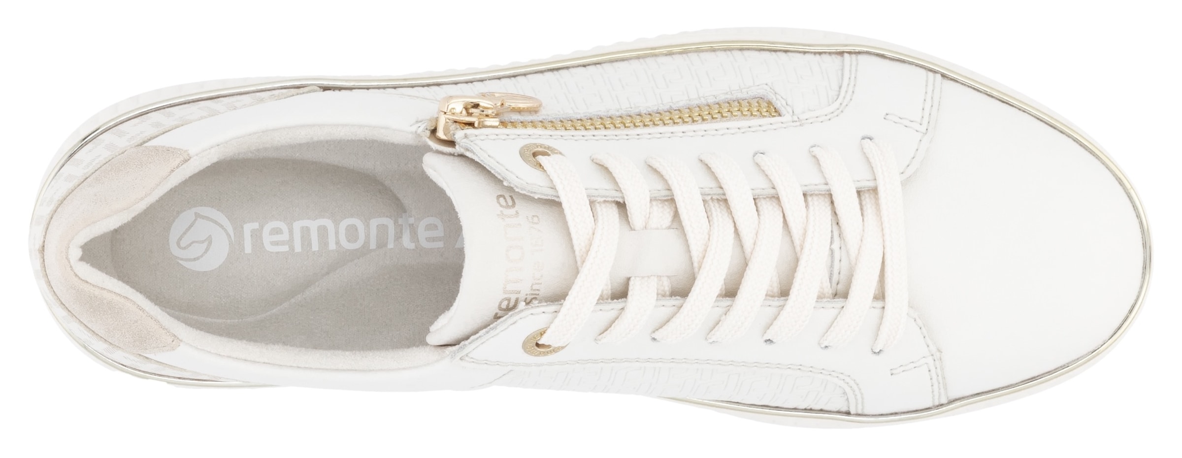 Remonte Baskets à plateforme  , Freizeitschuh, Halbschuh, Schnürerschuh, seitlicher Reissverschluss