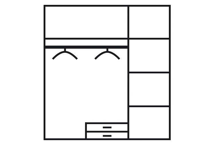 rauch Armoires à vêtements »Kleiderschrank Schrank Garderobe Wäscheschrank Ankleide KREFELD«