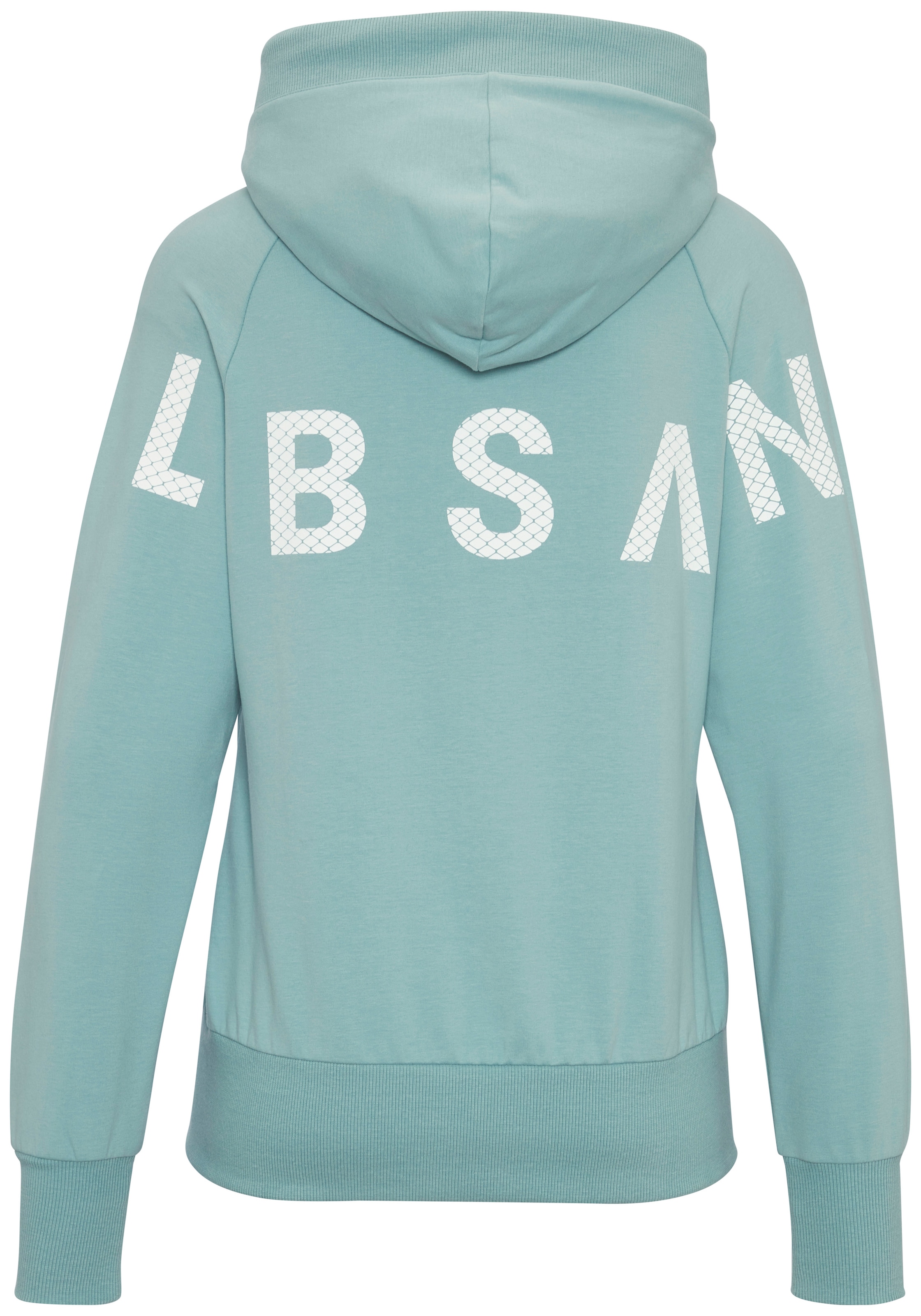 Elbsand Kapuzensweatjacke »Kalea« mit grossem Logodruck hinten, bequeme Freizeitjacke mit Taschen