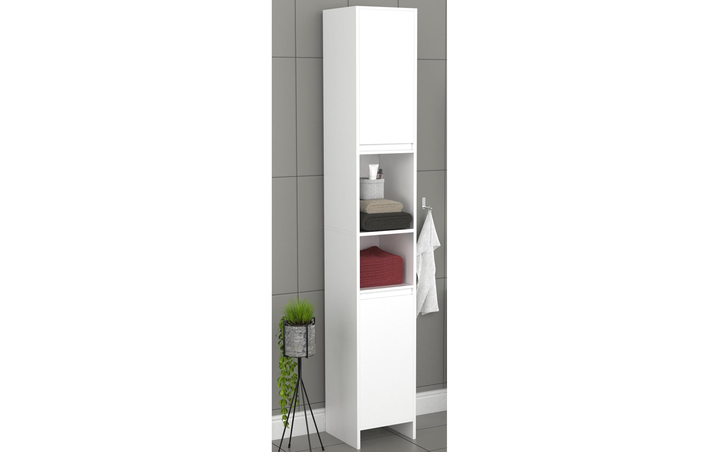VCM Badregal »Badezimmerregal Malira 30 x 189 cm«