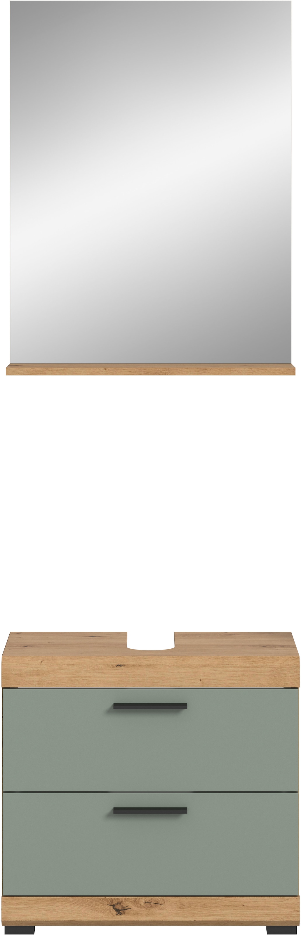 INOSIGN Badmöbel-Set »Siena, 2 teilig, bestehend aus: Waschbeckenunterschrank, Spiegel« Set, TOPSELLER!, 2 Stk. tlg.